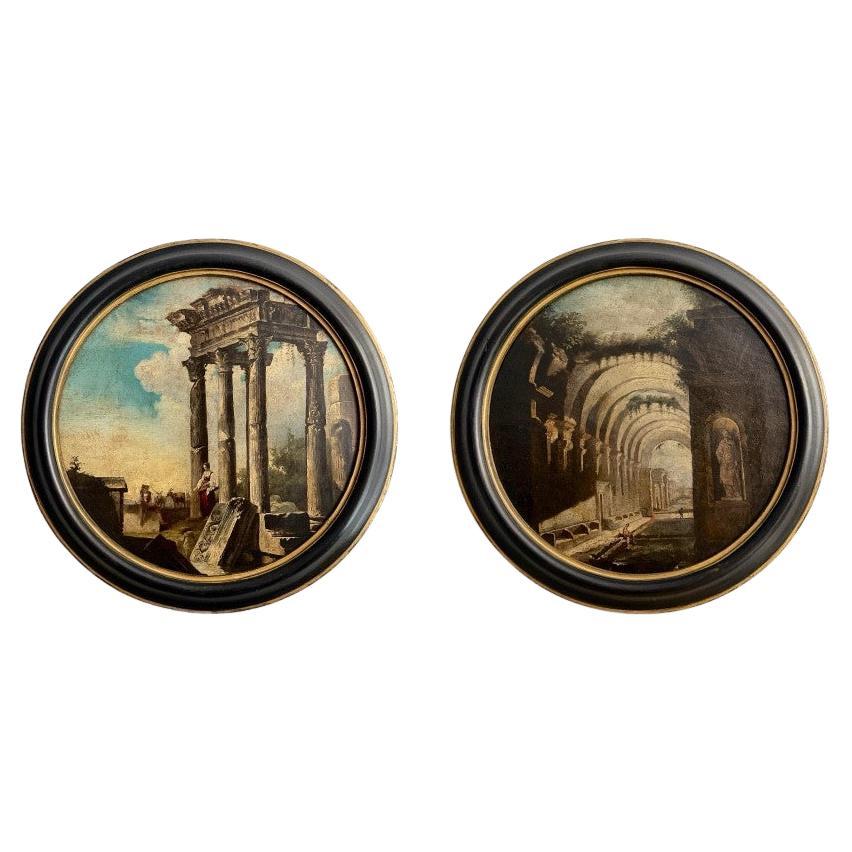 Rovine, olio su tela - inizio XVII secolo in vendita