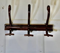 Row of 3 Bentwood Hat and Coat Hooks