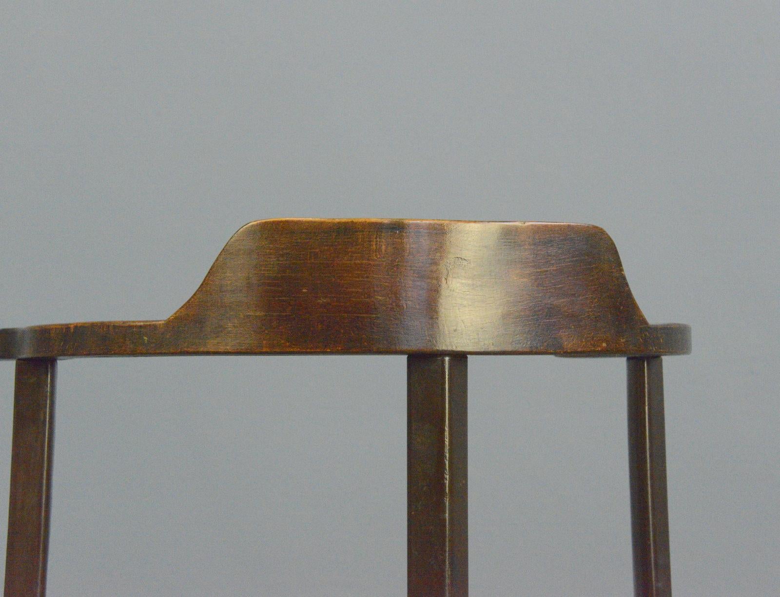 Rowac Model XVI Swivel Desk Chair Circa 1920s 6
