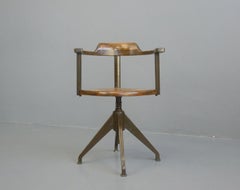 Rowac Model XVI Swivel Desk Chair Circa 1920s