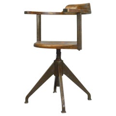 Rowac Model XVI Swivel Desk Chair Circa 1920s