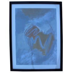 Vintage Rowann Villency Abstract Artwork