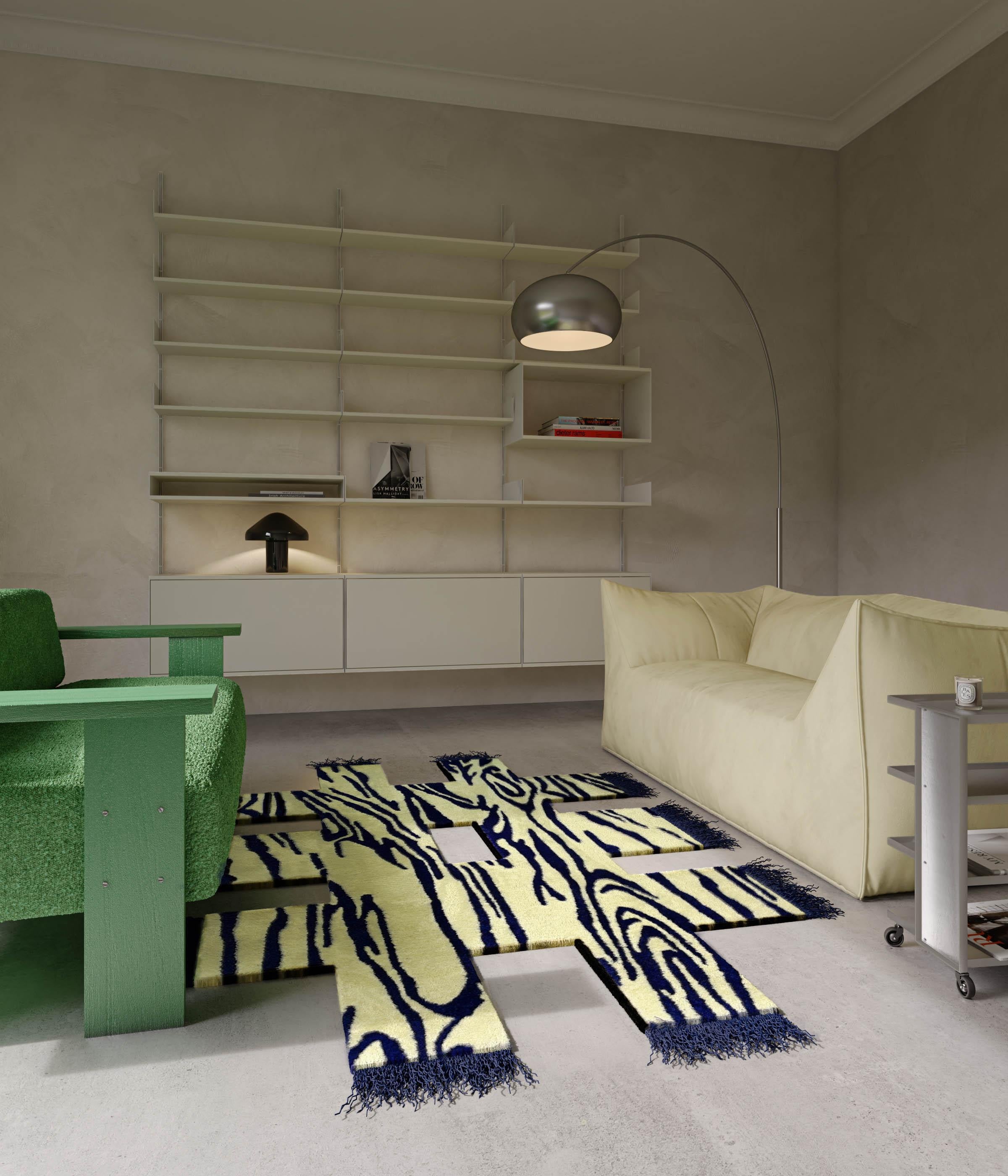 Altro Tappeto unico Rowdy Oil in nylon multicolore di Studio A in vendita