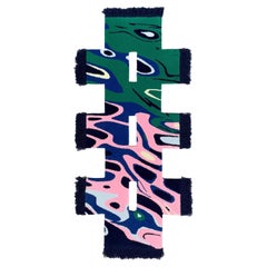 Rowdy Oil Tapis unique en nylon multicolore par Okej Studio