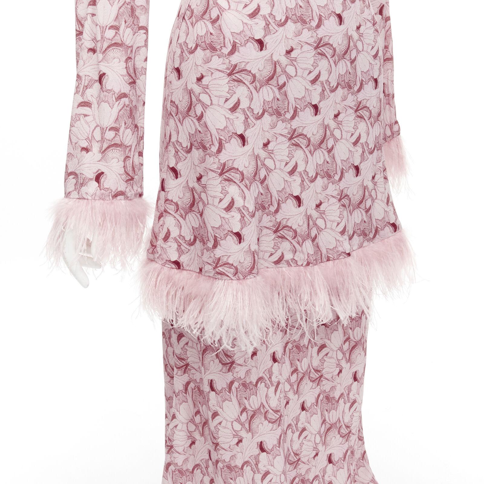 ROWEN ROSE pink Art Deco floral ostrich feather trim tiered midi dress FR34 XS
Reference: AAWC/A00199
Brand: Rowen Rose
Material: Viscose
Color: Pink
Pattern: Abstract
Closure: Zip
Extra Details: One piece dress- cannot be worn separately. Padded