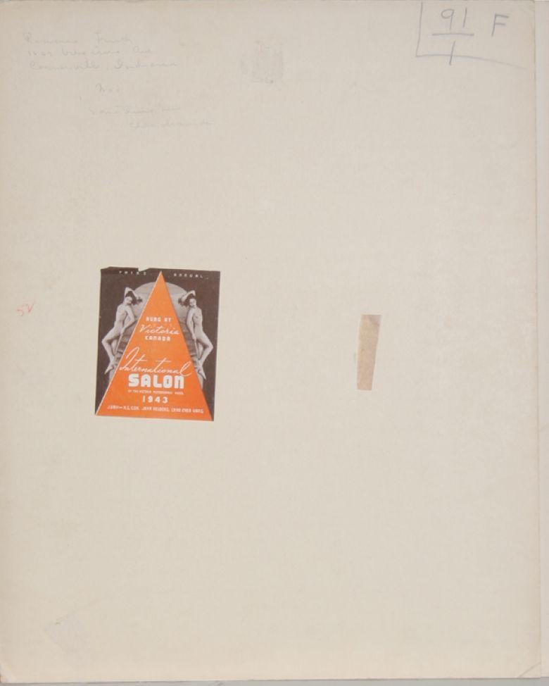 Quelque chose de nouveau, 1941, signé Gelatin Silver Print par Rowena Fruth en vente 1