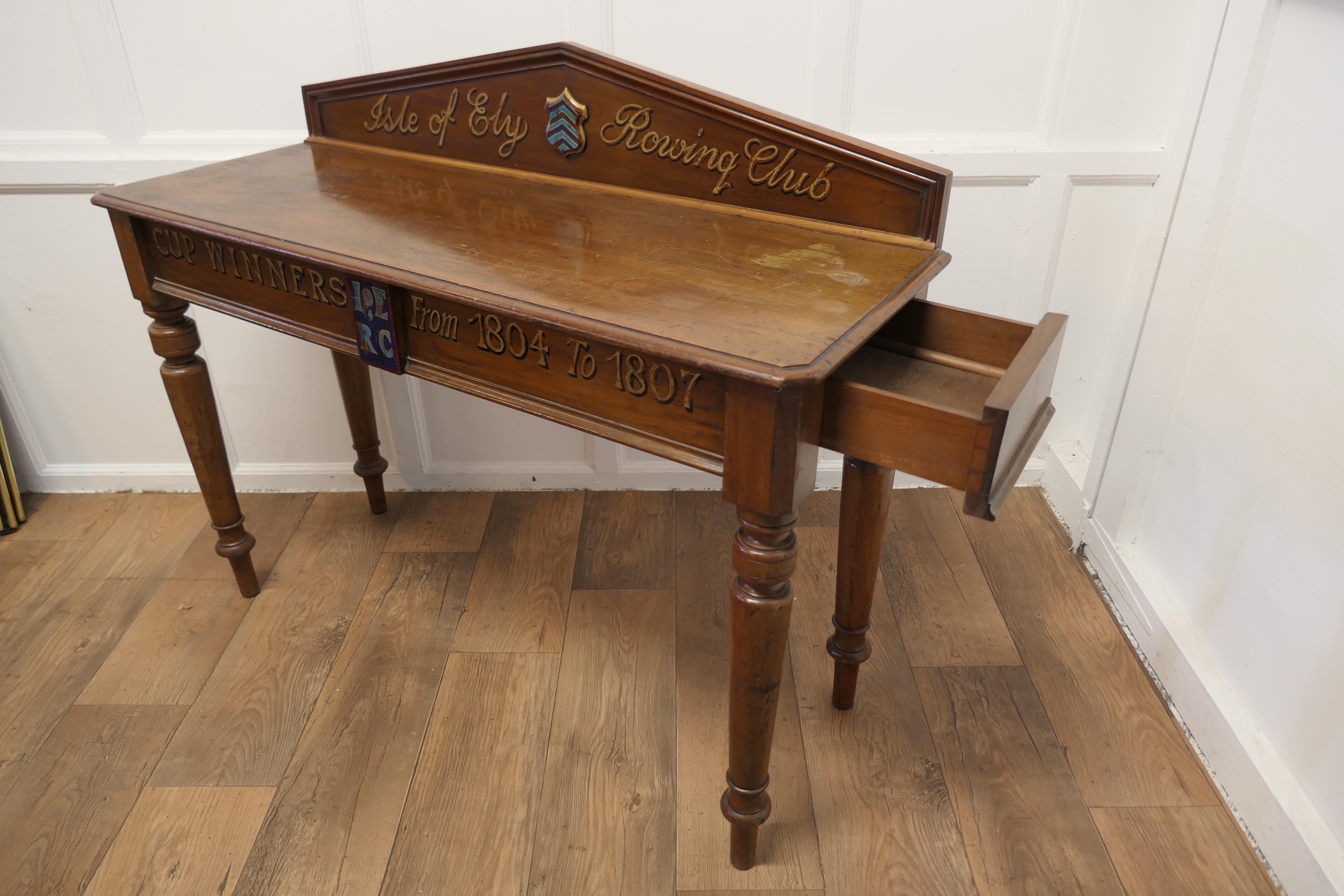 Rowing Club Trophy Table  A Victorian Side Table painted in the 20th Century   For Sale 1