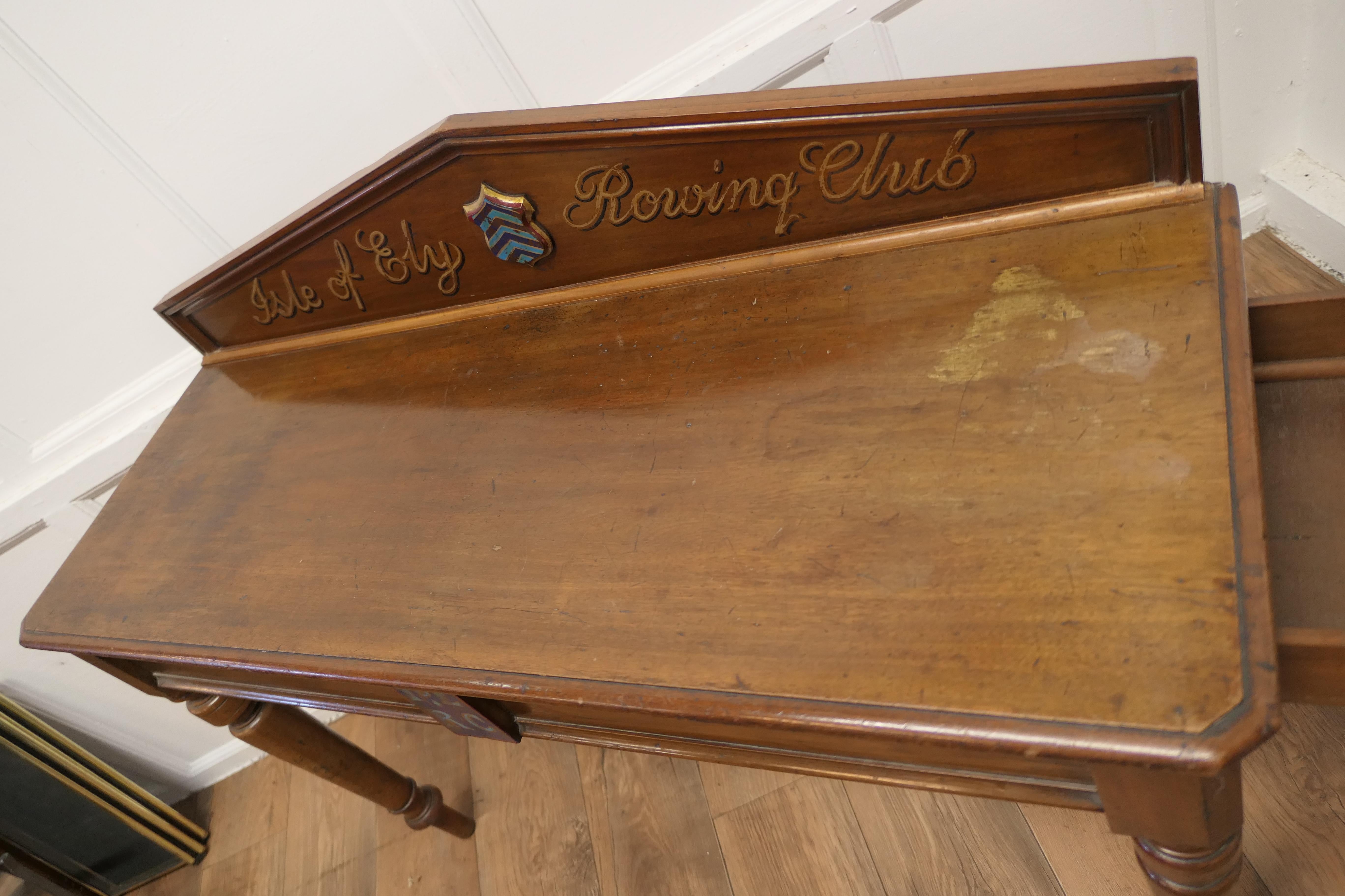 Rowing Club Trophy Table  A Victorian Side Table painted in the 20th Century   For Sale 2