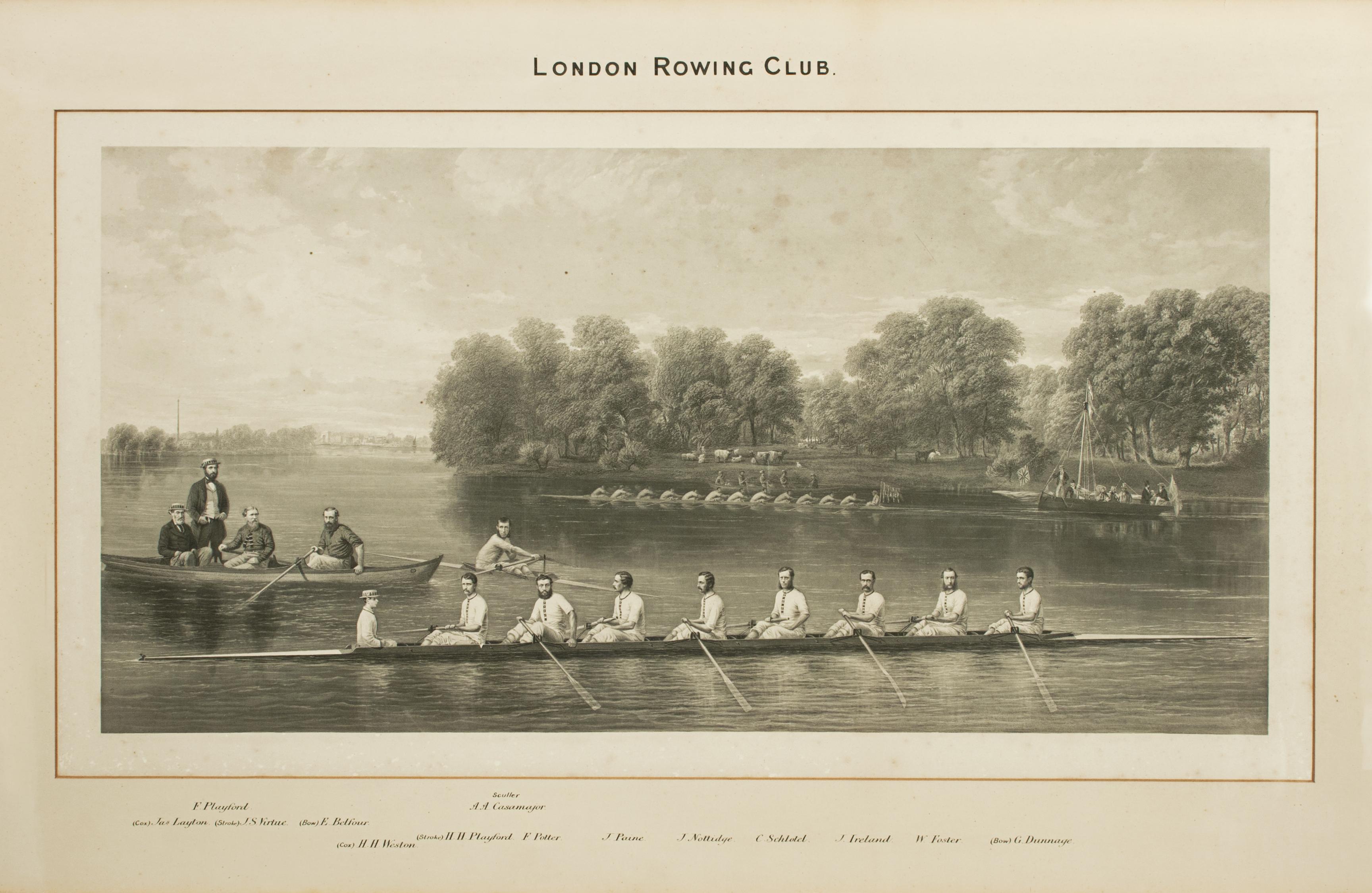 British Rowing Print, London Rowing Club