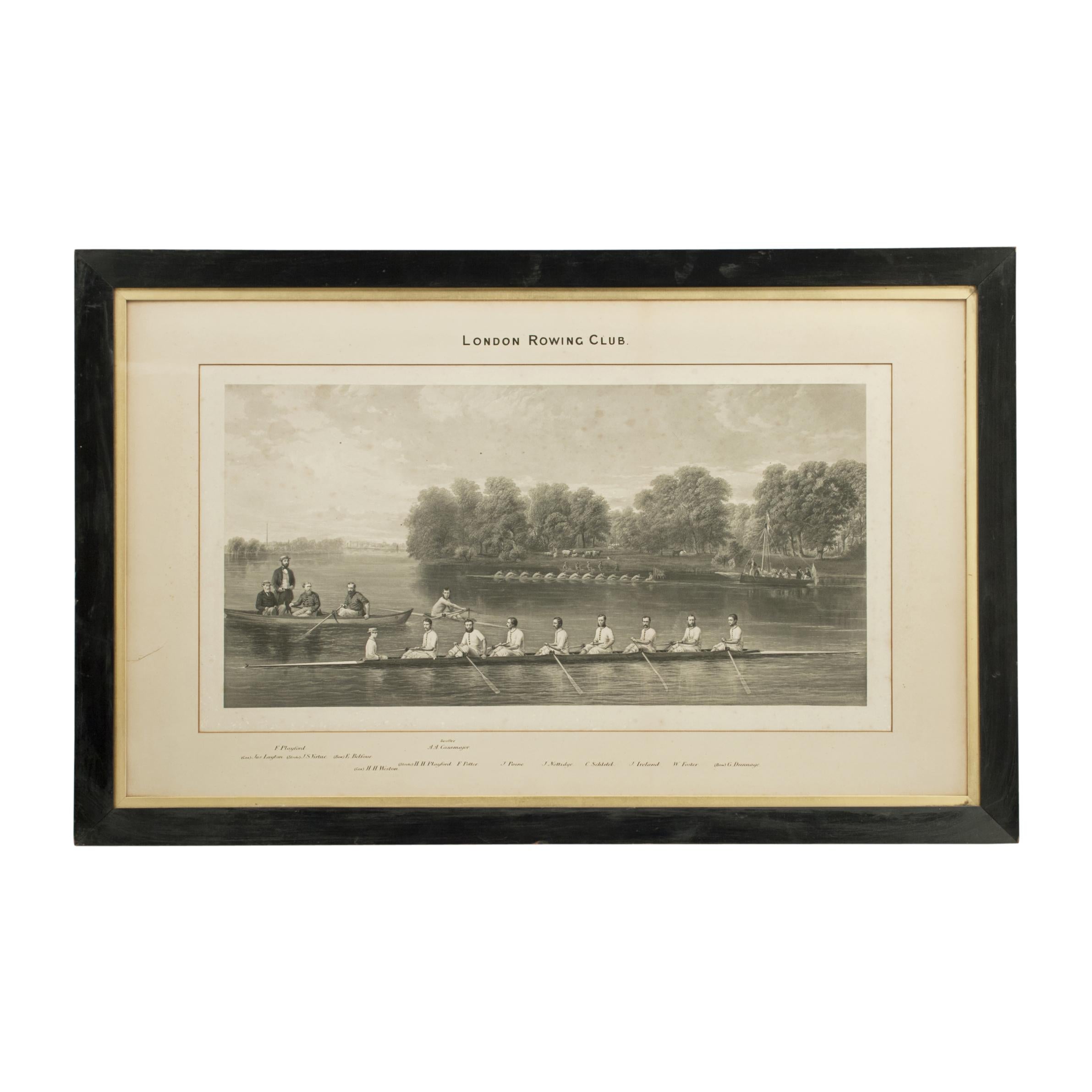 Rowing Print, London Rowing Club