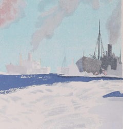 Convoy Your Country To Victory, WW2 propaganda poster by Rowland Hilder