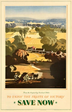 Original-Vintage-Poster, Zweiter Weltkrieg, „Früchte des Sieges“, National Savings, Zweiter Weltkrieg