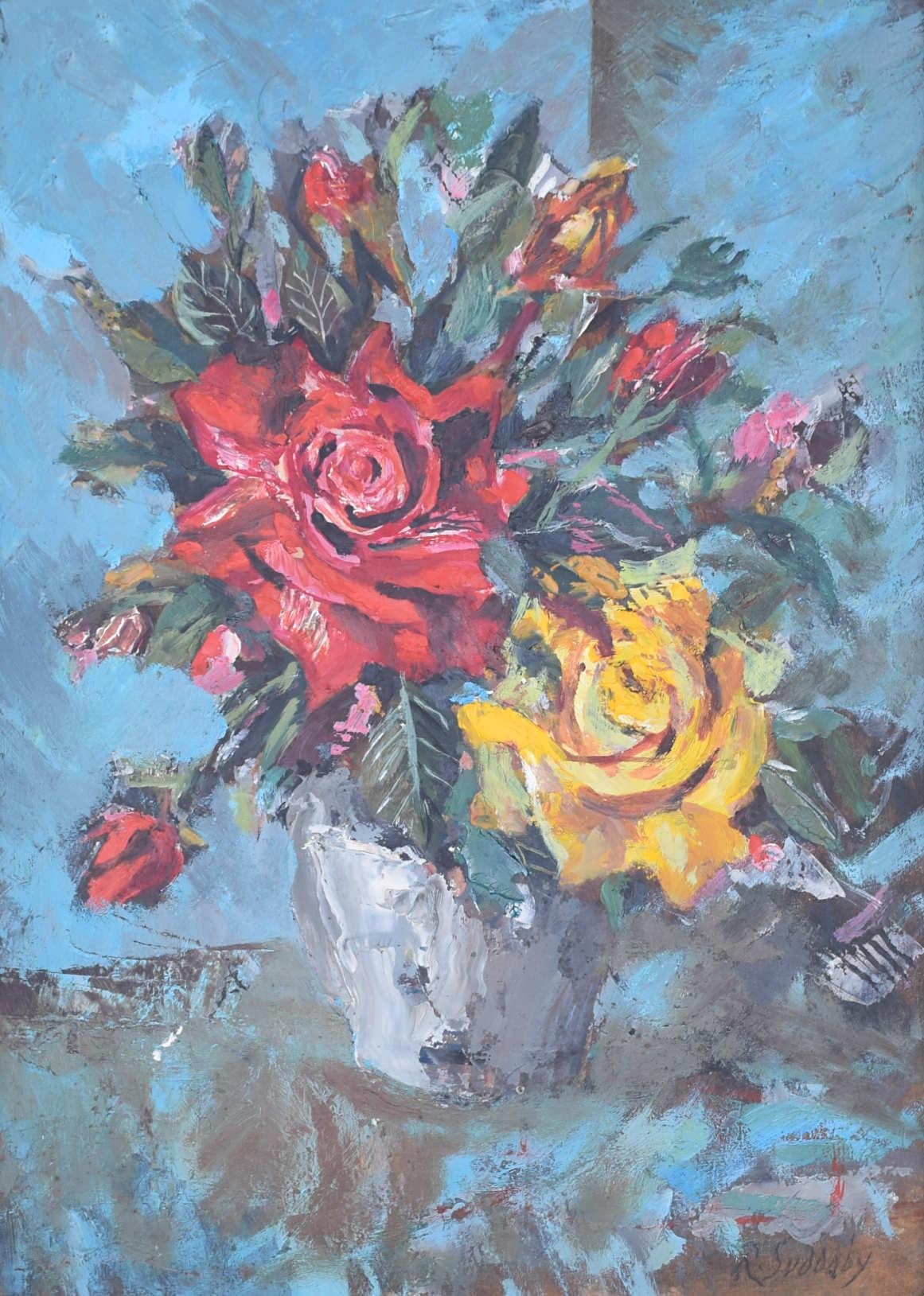 english rose painting
