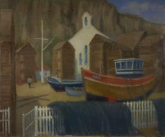 Rowland Suddaby - Mid 20th Century Oil, Harbour