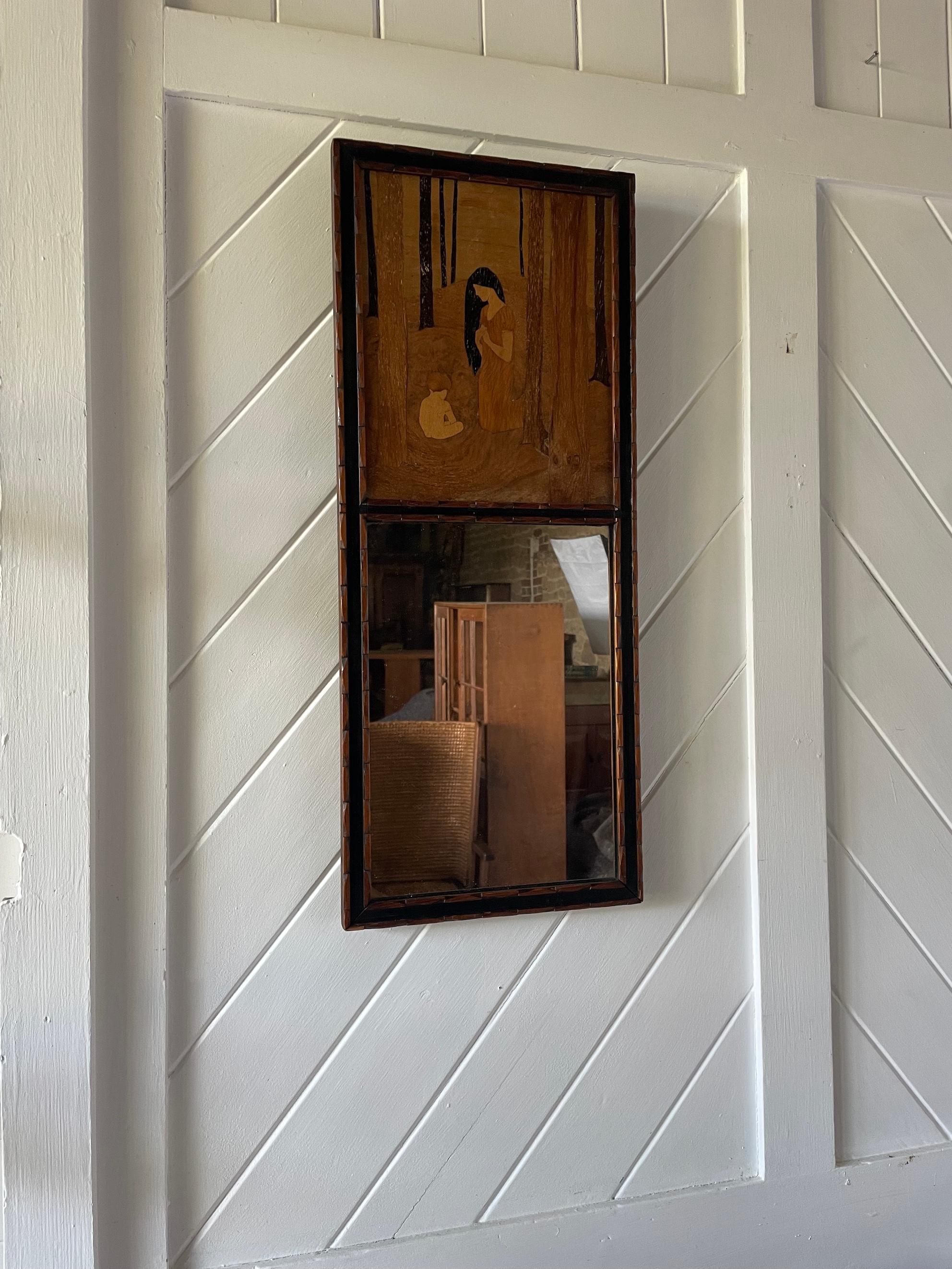 Rowley Gallery Framed Mirror 'Mother and Child' By W A Chase Artes y manualidades en venta