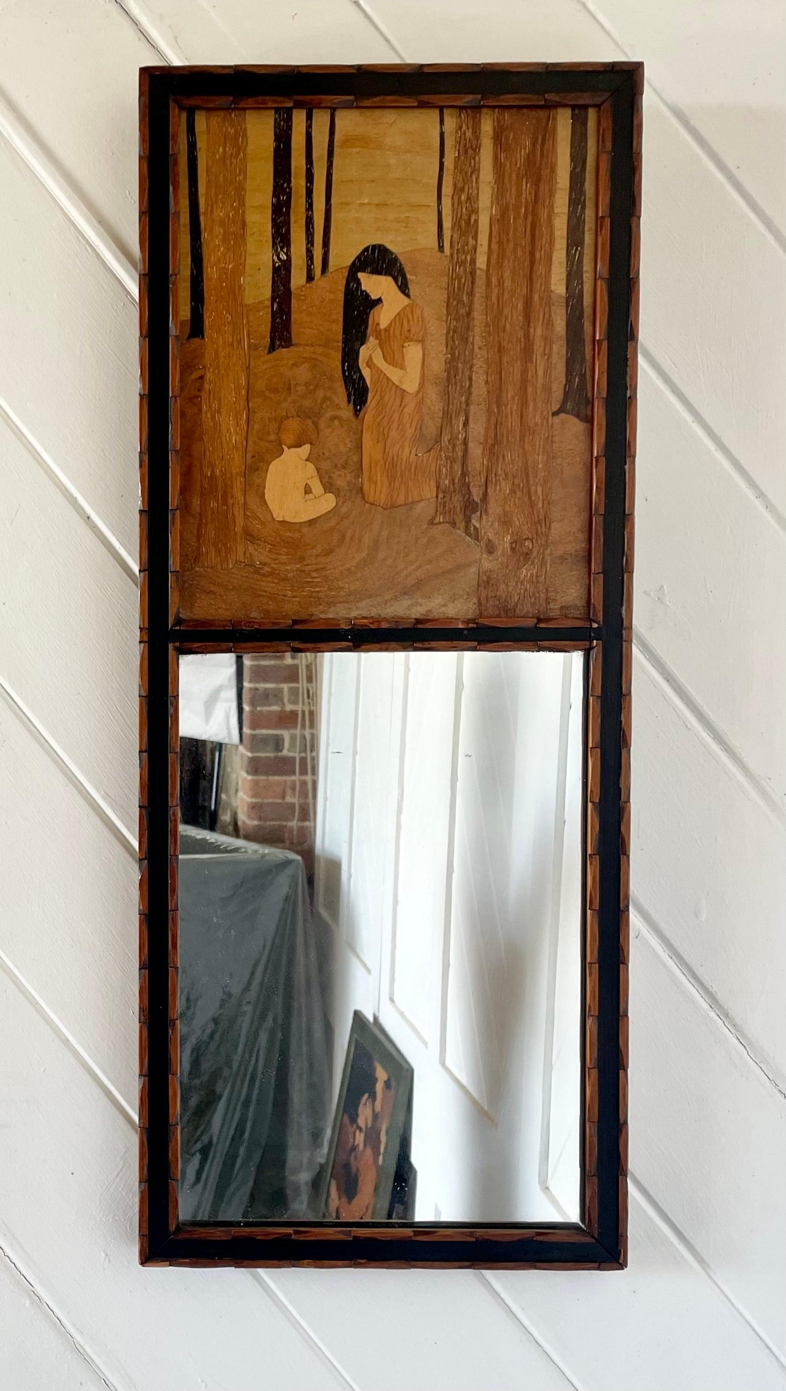 Rowley Gallery Framed Mirror 'Mother and Child' By W A Chase en Bueno estado para la venta en Petworth, GB