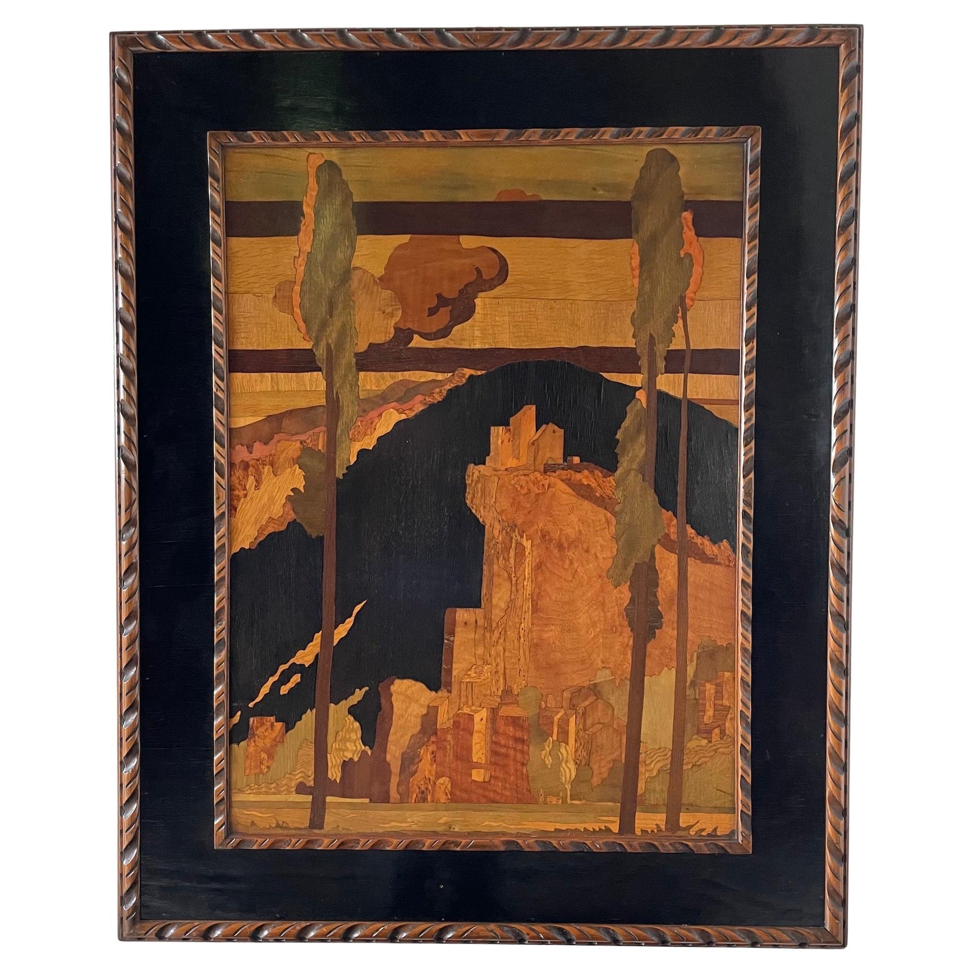 Rowley Gallery Inlaid Wood Panel Designed By Sir Frank Brangwyn