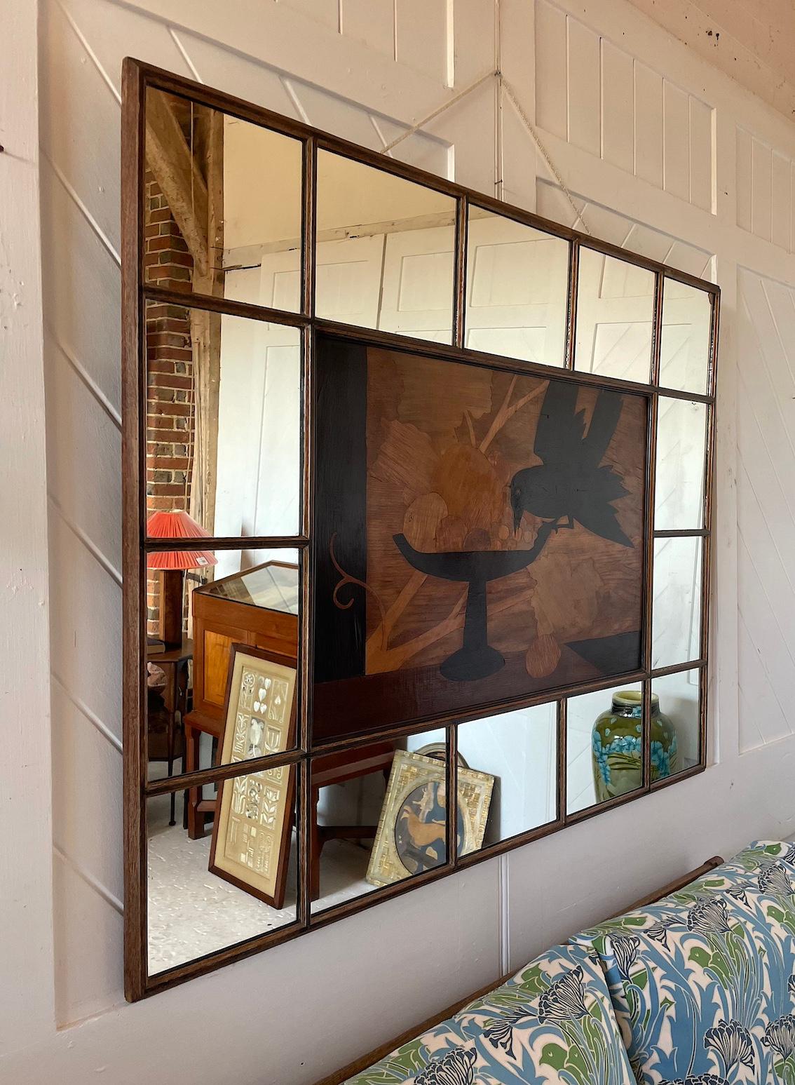 English Rowley Gallery Large Mirror Glass Framed Panel 