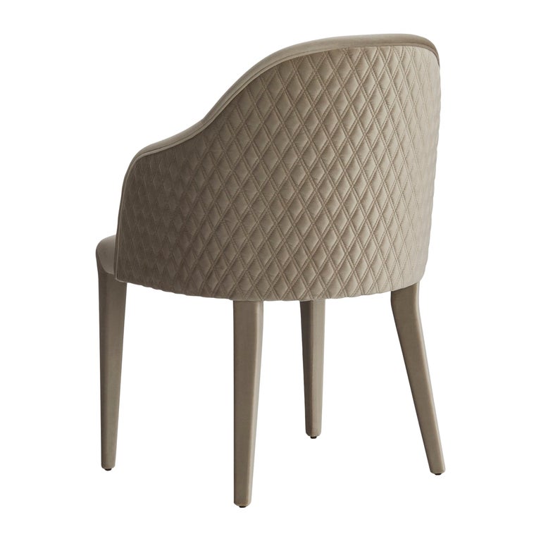 ROWLING dining chair with diamond quilting For Sale at 1stDibs