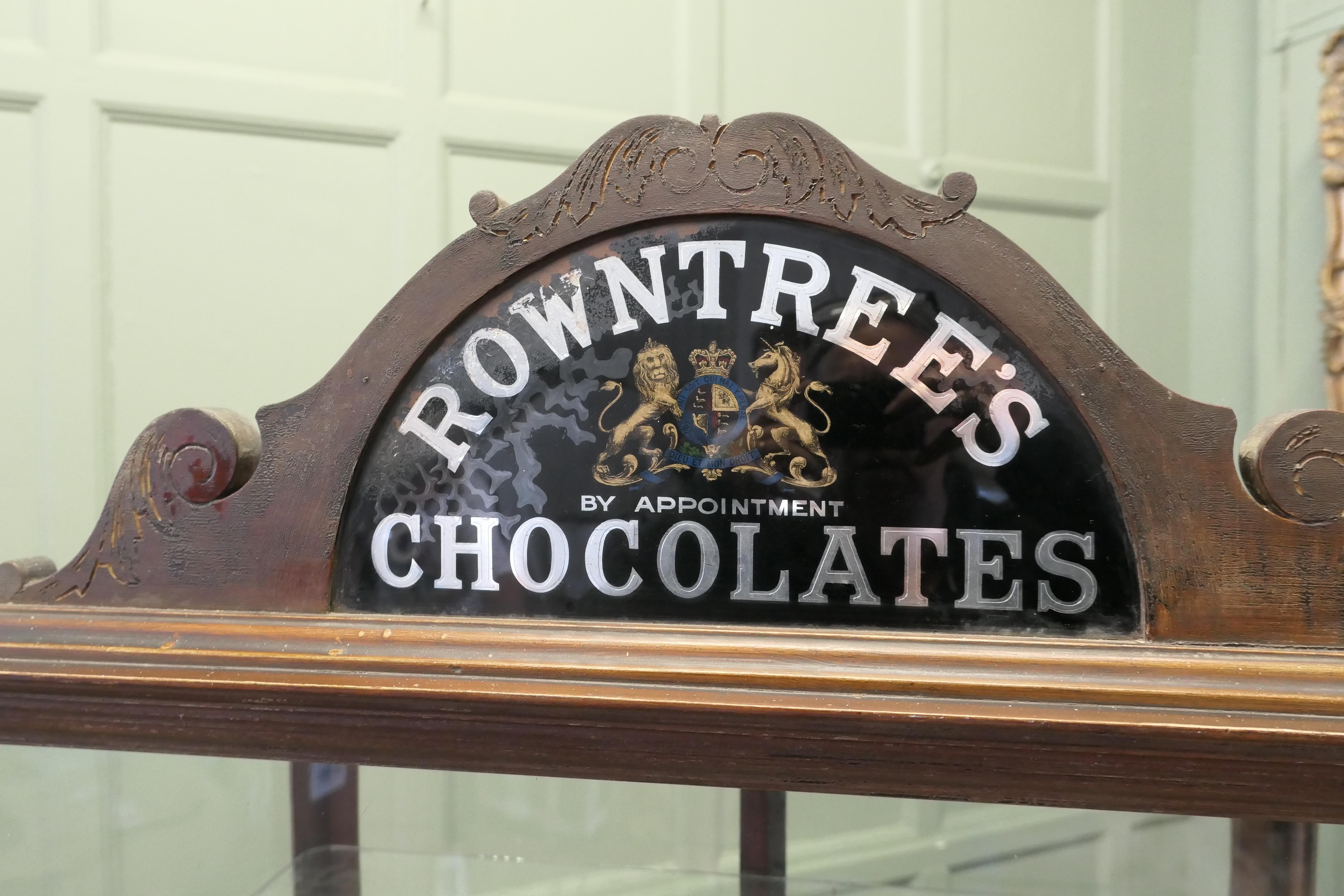 Rowntree's Sweet Shop Thekenaufsatz Vitrine (Frühes 20. Jahrhundert) im Angebot