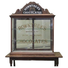 Antique Rowntree’s Sweet Shop Counter Top Display Cabinet
