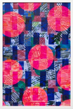 « Composition “Greenhouse” 36 x 24, série 19 », composition géométrique abstraite en couches