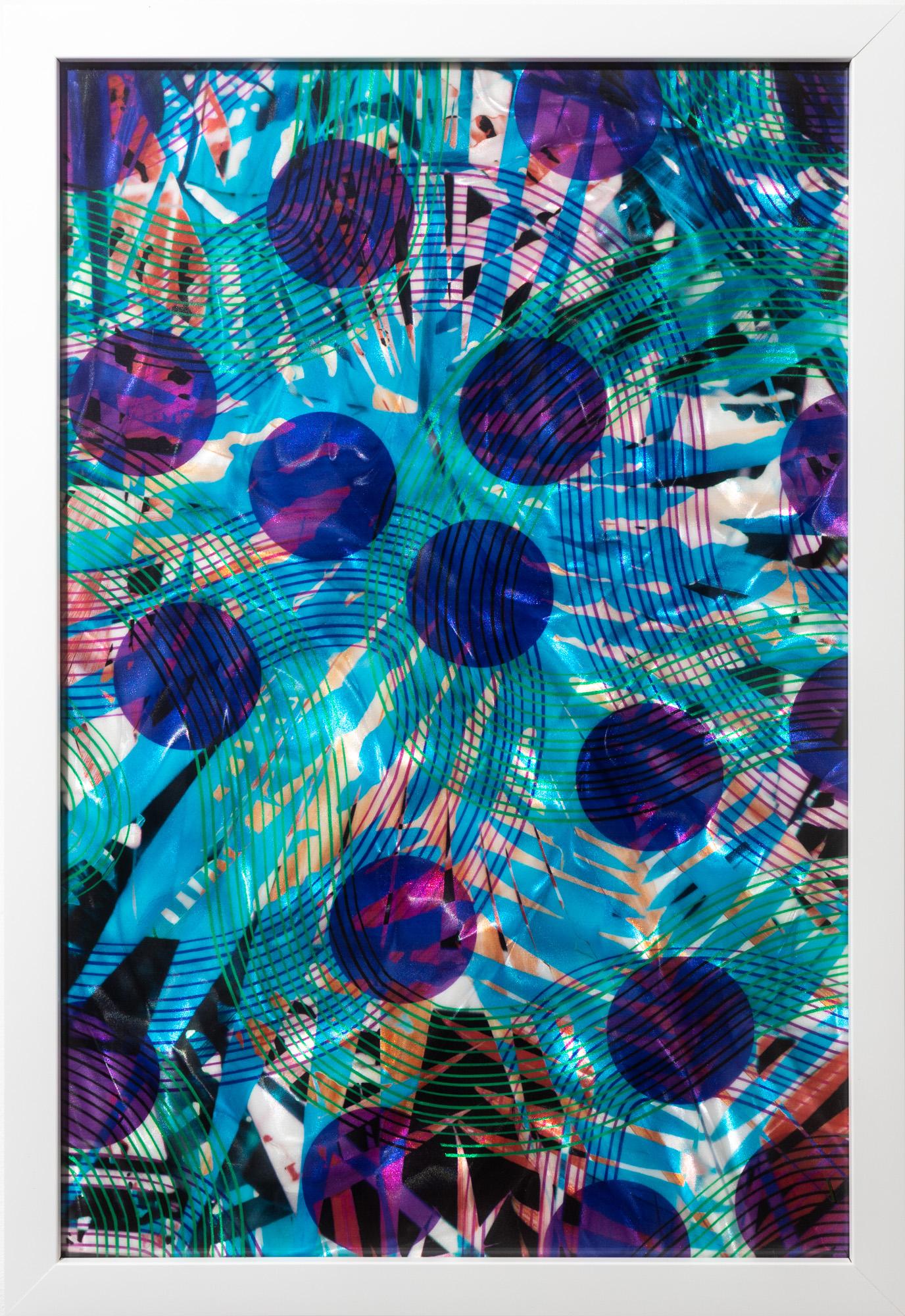 Roxana Azar Abstract Print - Greenhouse Composition Series 3 (framed)  