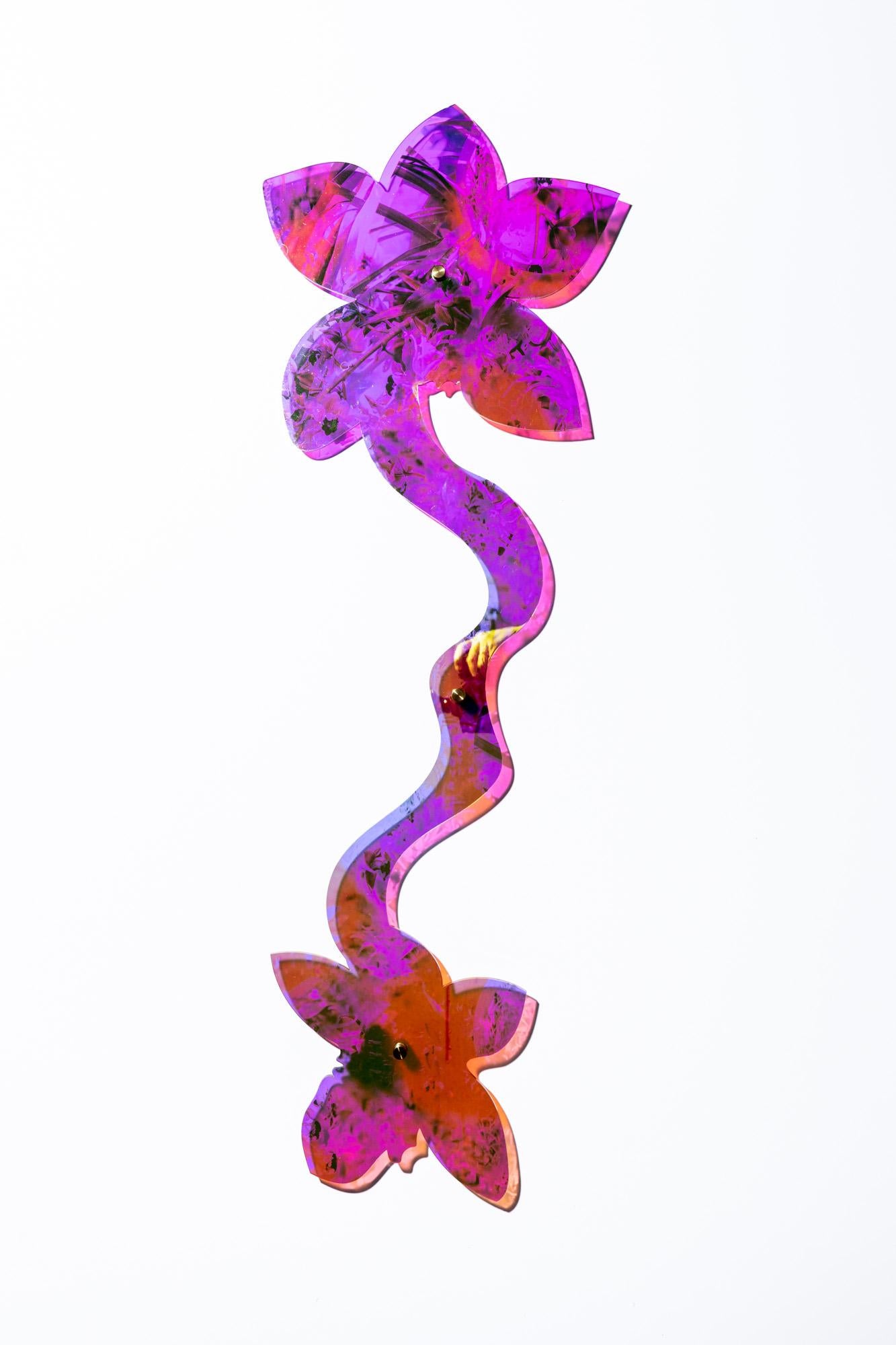 Roxana Azar Abstract Sculpture - Double Sided Orchid