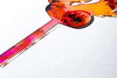 Flame I: Figurative Sculpture in UV Print on Acrylic, Contemporary Art