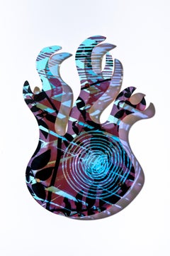 I’m on Fire: Mixed Media Sculpture and Digital Print on Lucite