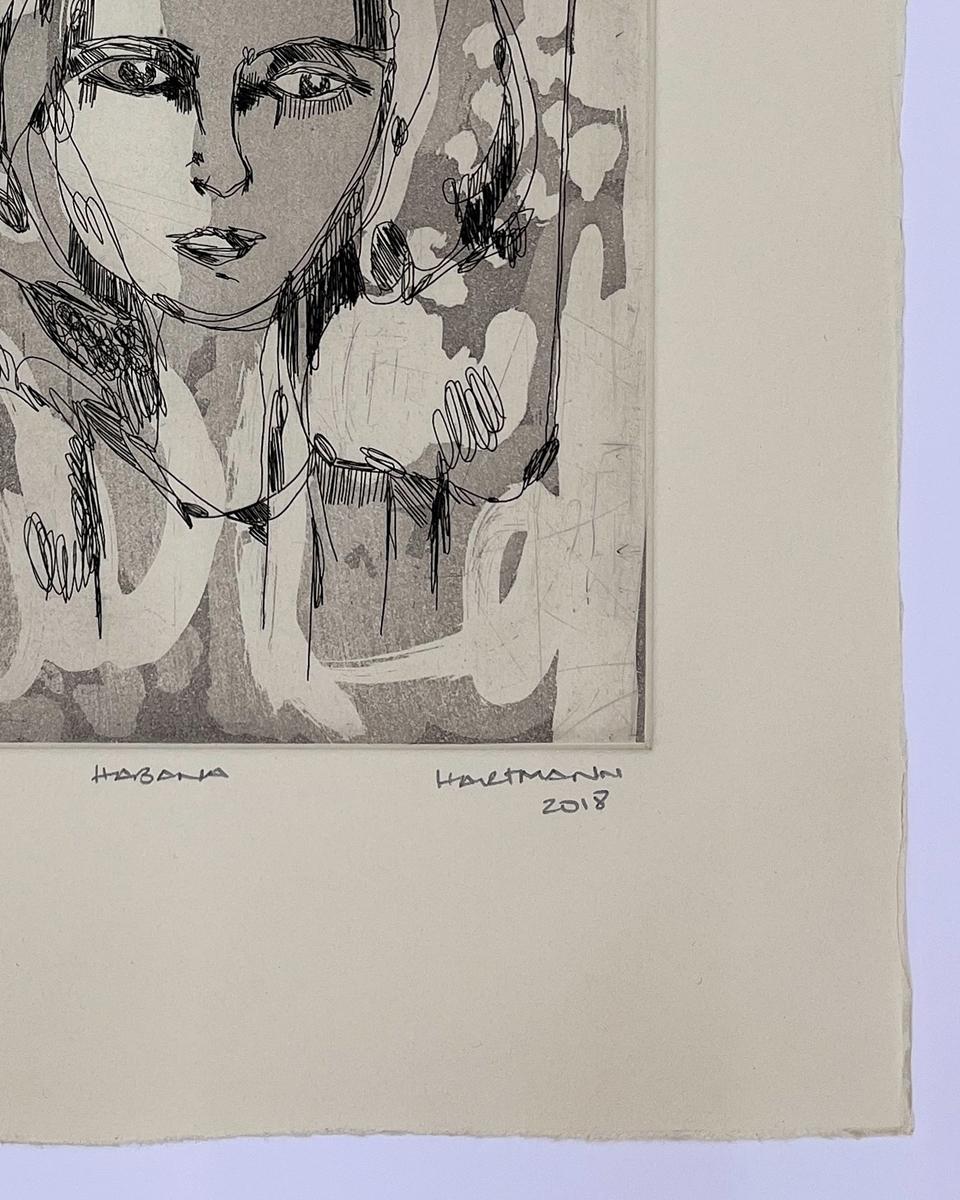 Roxana Hartmann, ¨Habana¨, 2018, Engraving, 15.9x11.2 in For Sale 2