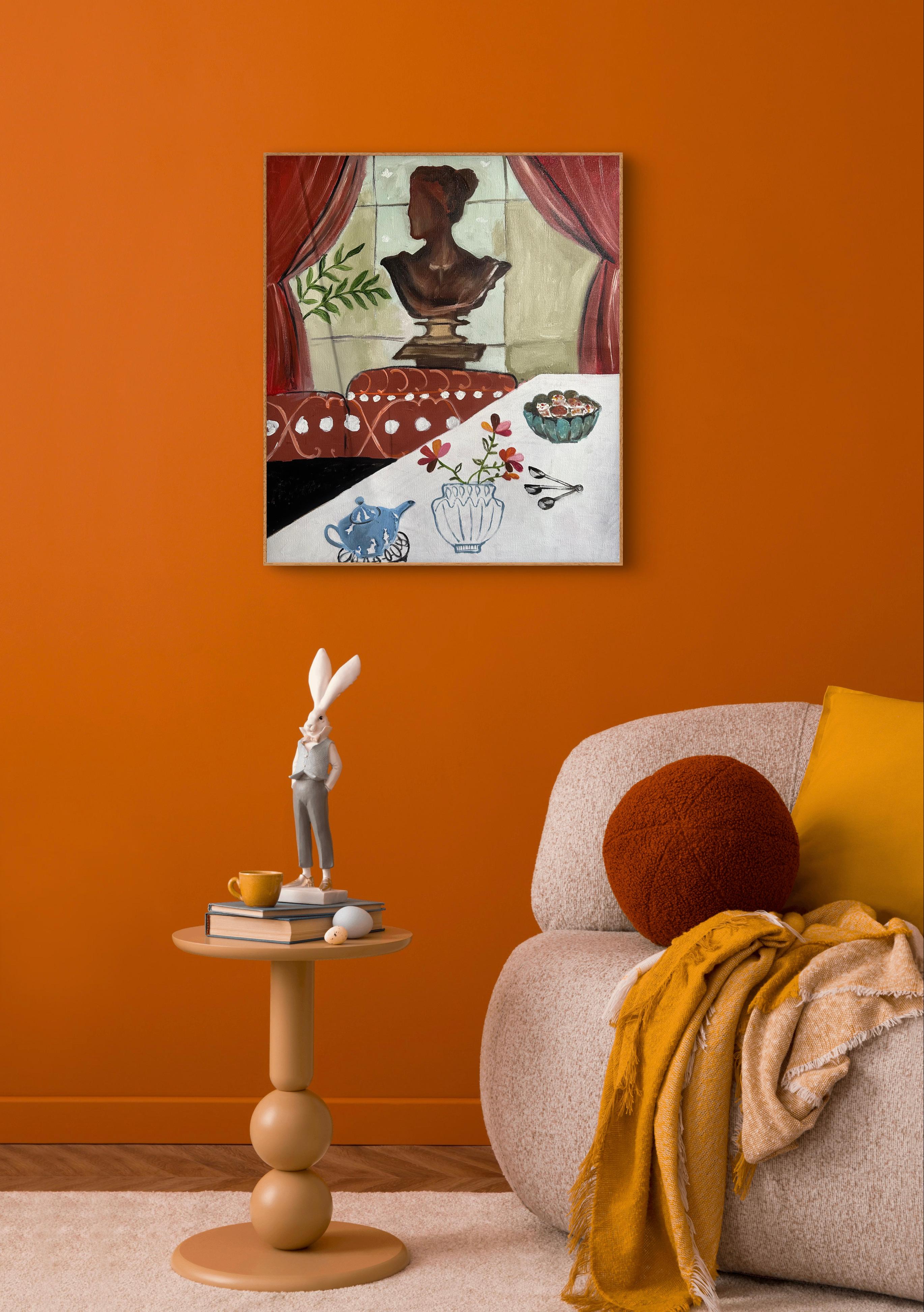 A Gathering of Tastes - Contemporary Painting by Roxana Khonkulova