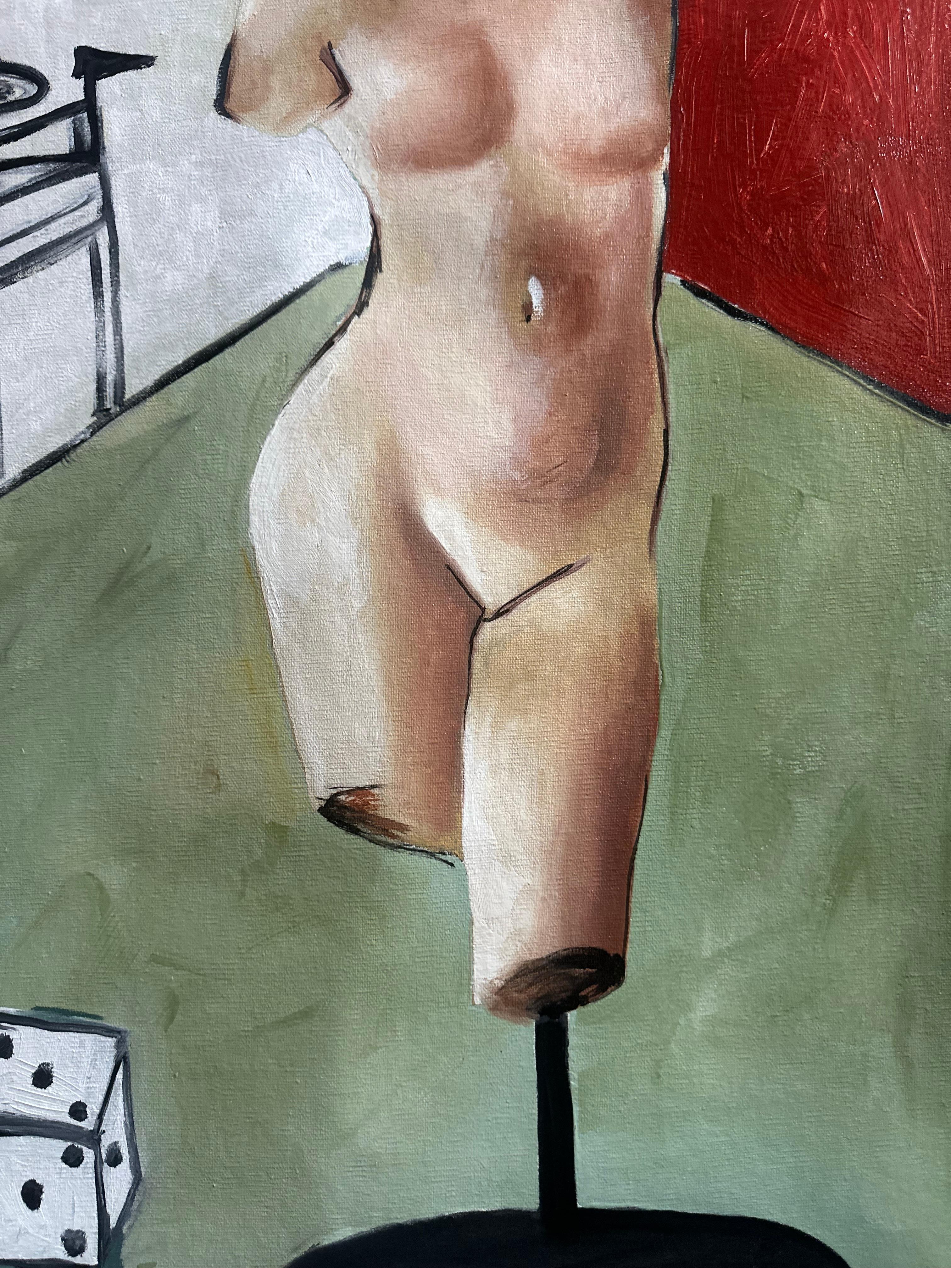 Boutique d'antiquités.  Peinture originale - Contemporain Painting par Roxana Khonkulova