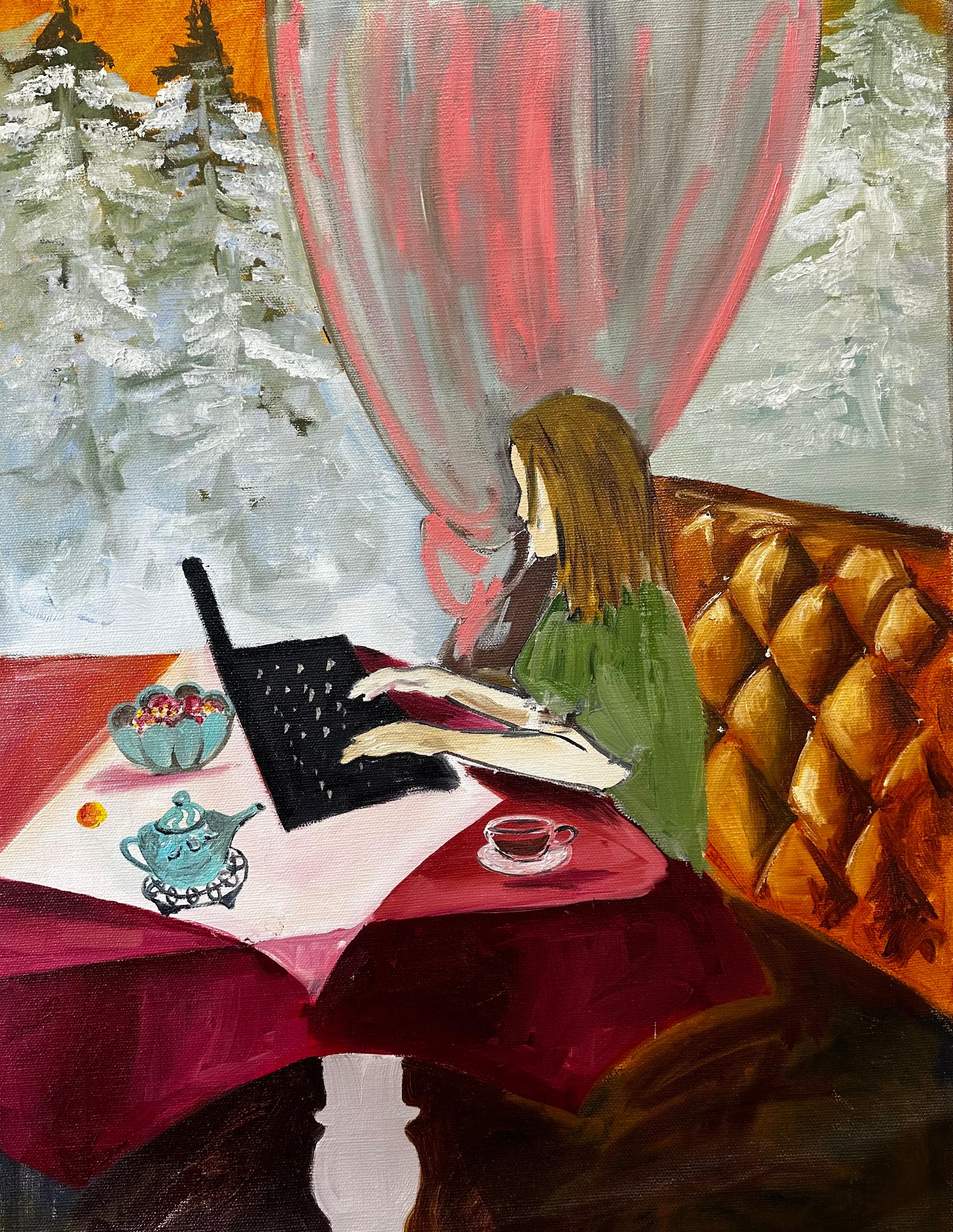 This work reflects the feeling that comes with December - when snow has already covered everything, and the city is filled with festive lights, bustle, and anticipation of the holidays. There’s a sense of magic in the air, as if everything around