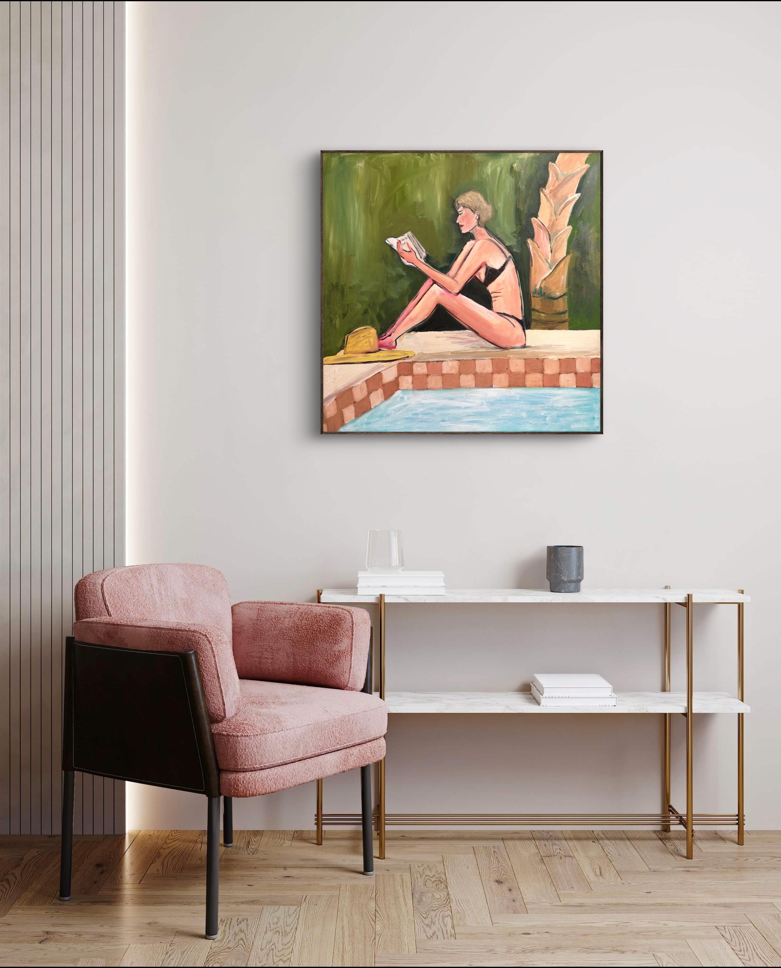 efforts de bonne foi. Peinture originale - Marron Figurative Painting par Roxana Khonkulova