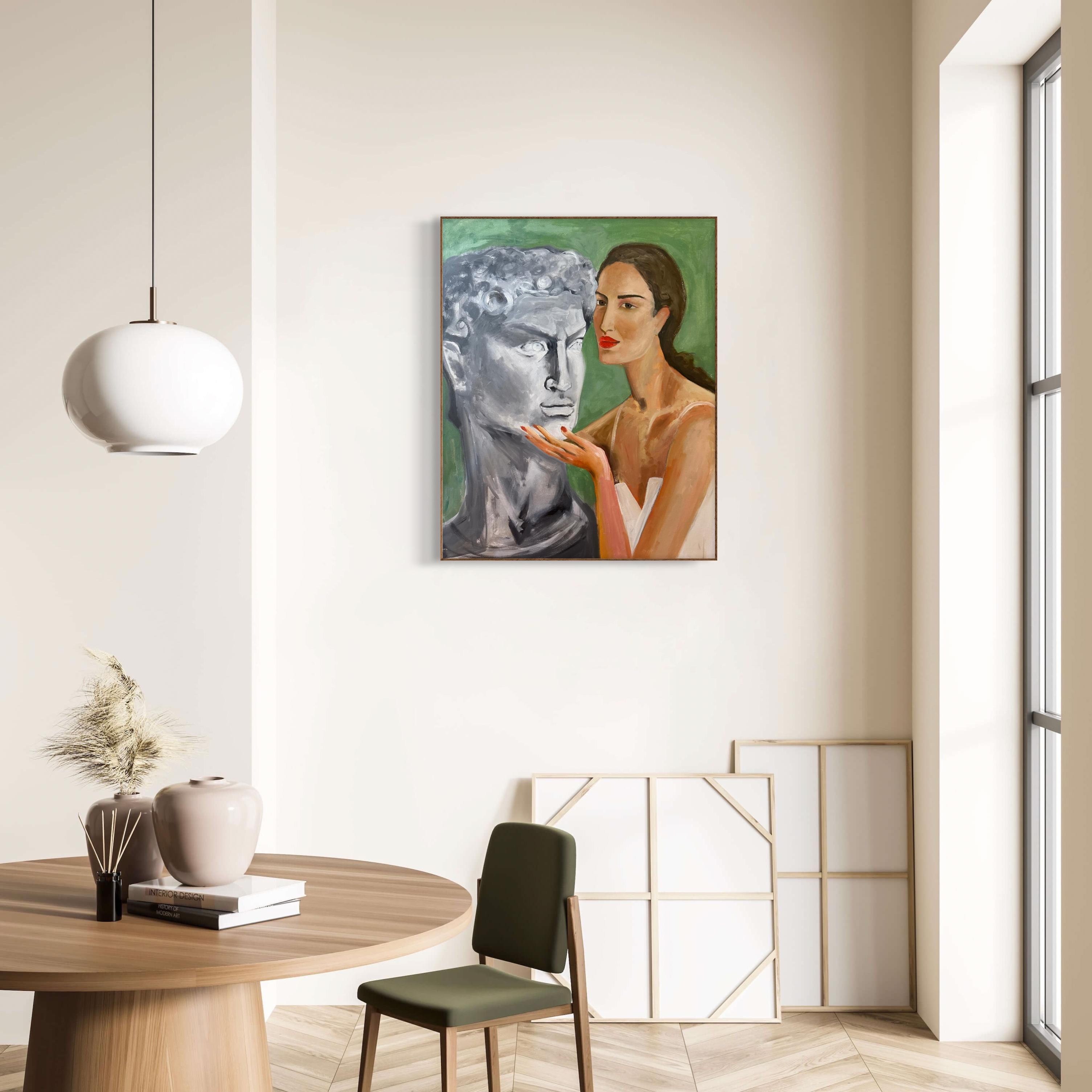 Idealizzazione. Olio su tela in vendita 3