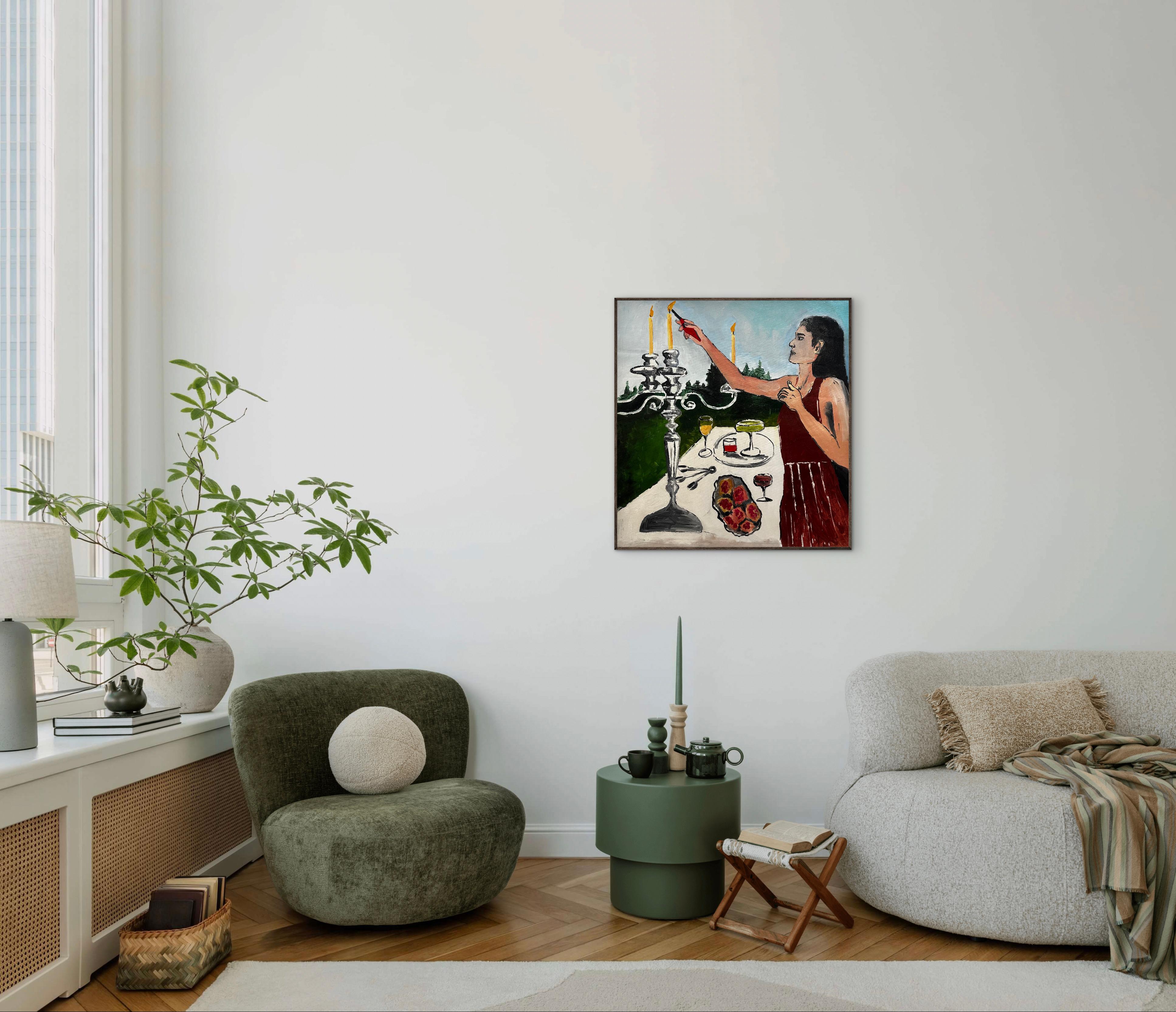 Entzünden – Painting von Roxana Khonkulova
