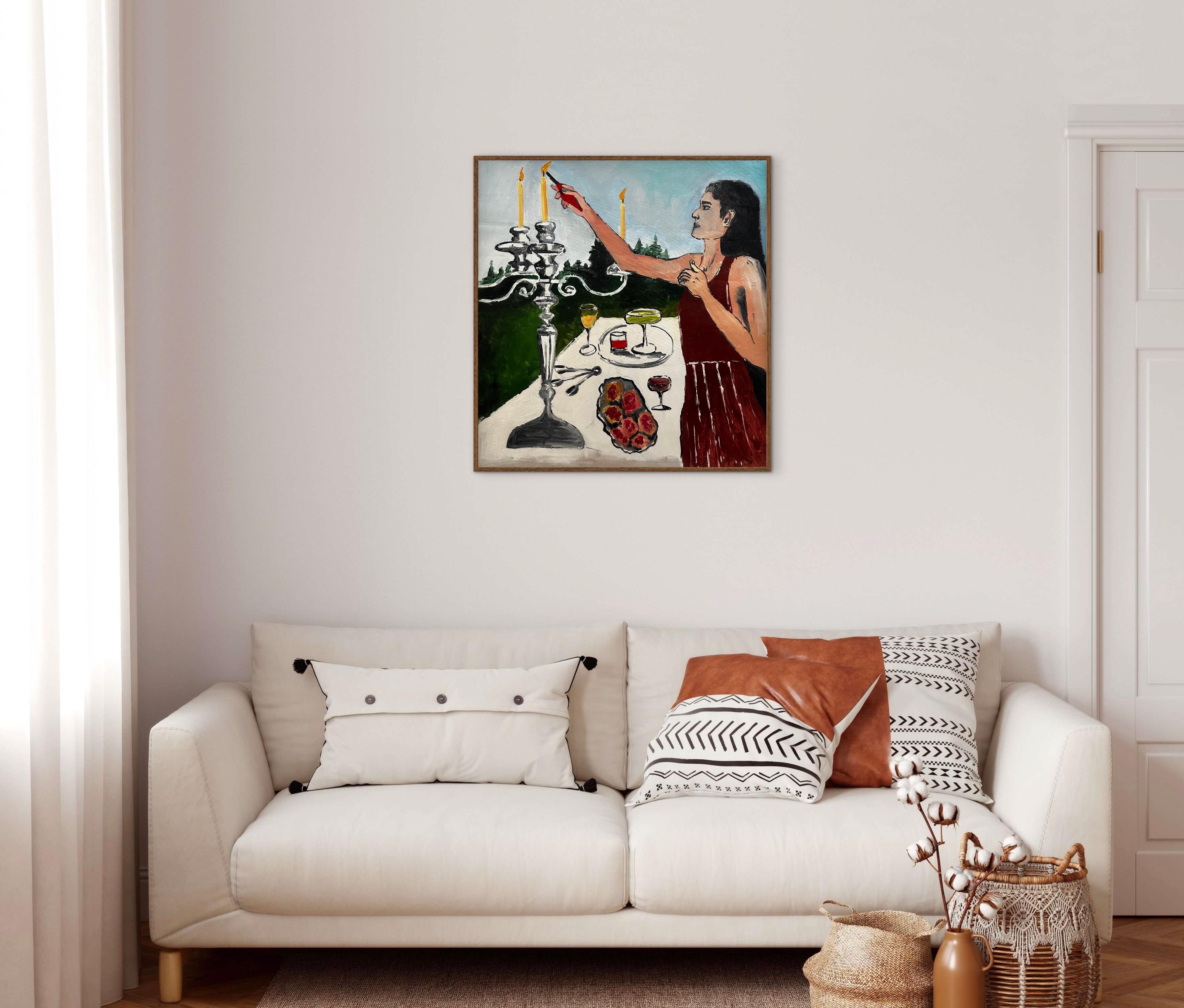 Entzünden (Zeitgenössisch), Painting, von Roxana Khonkulova