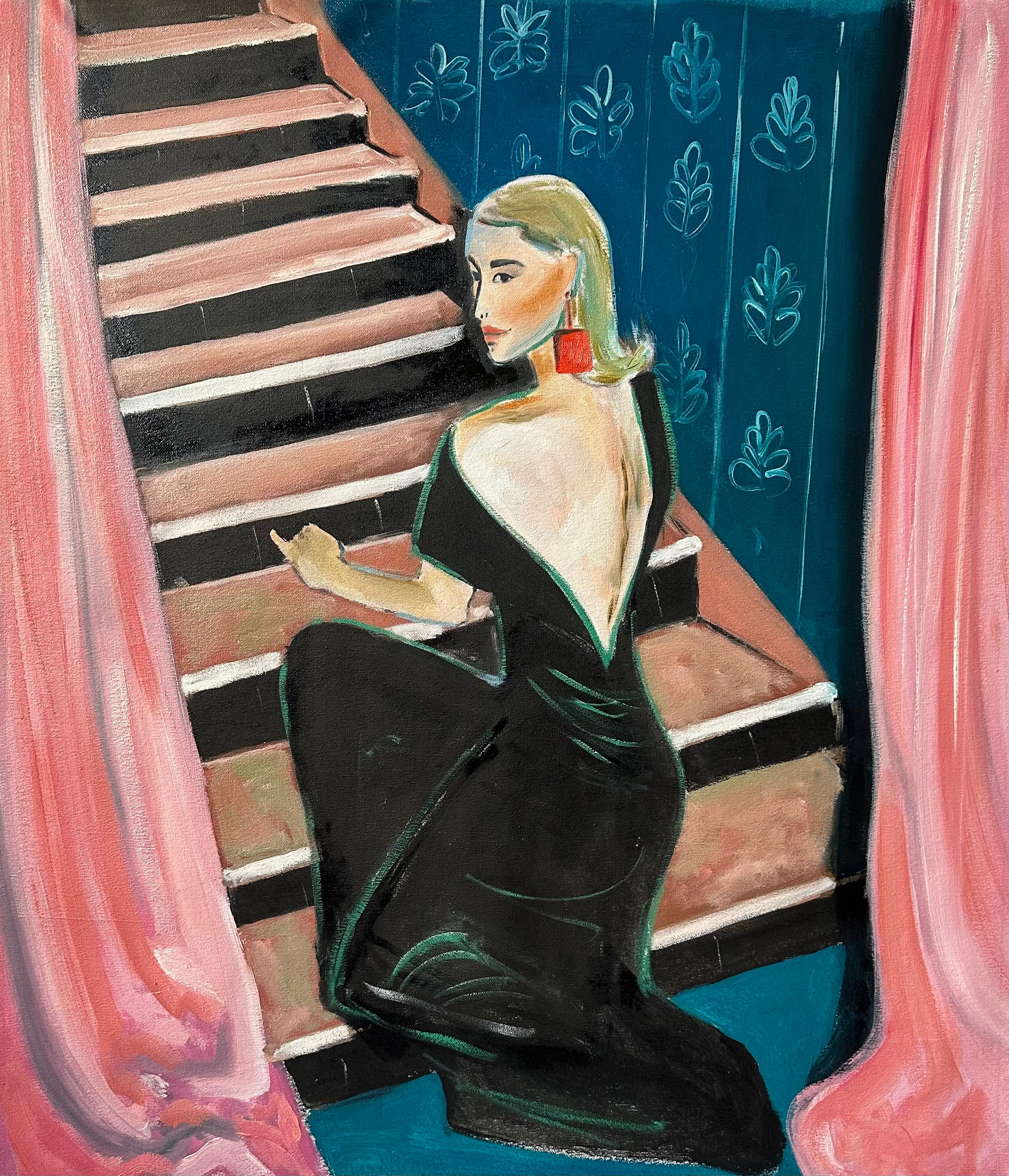 Intervallo. pittura ad olio - Painting di Roxana Khonkulova