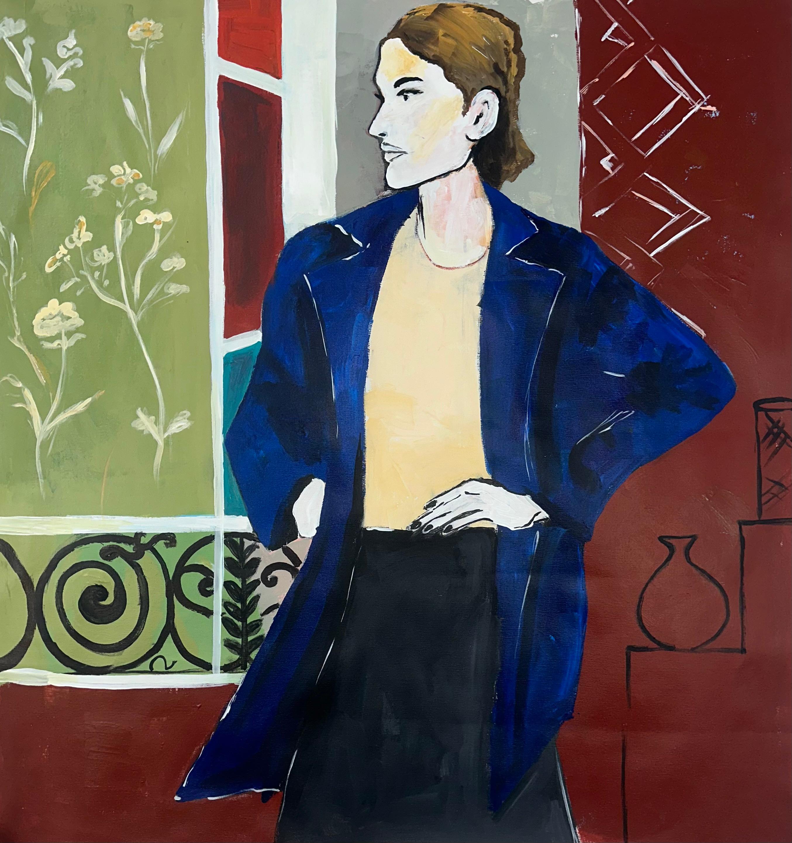 Roxana Khonkulova Figurative Painting – Neue Dimension  Original-Gemälde