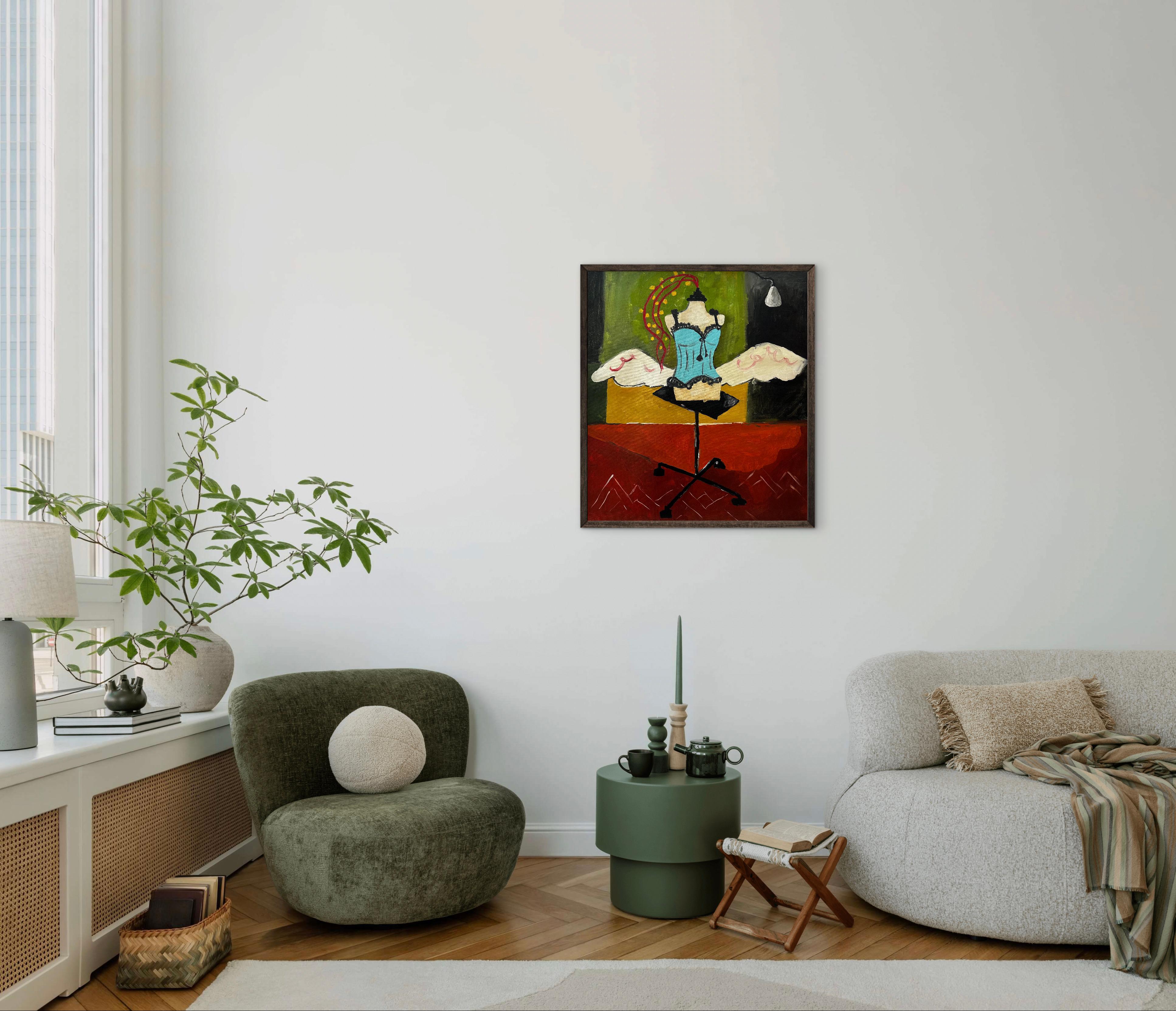 Night of Creation (Braun), Figurative Painting, von Roxana Khonkulova