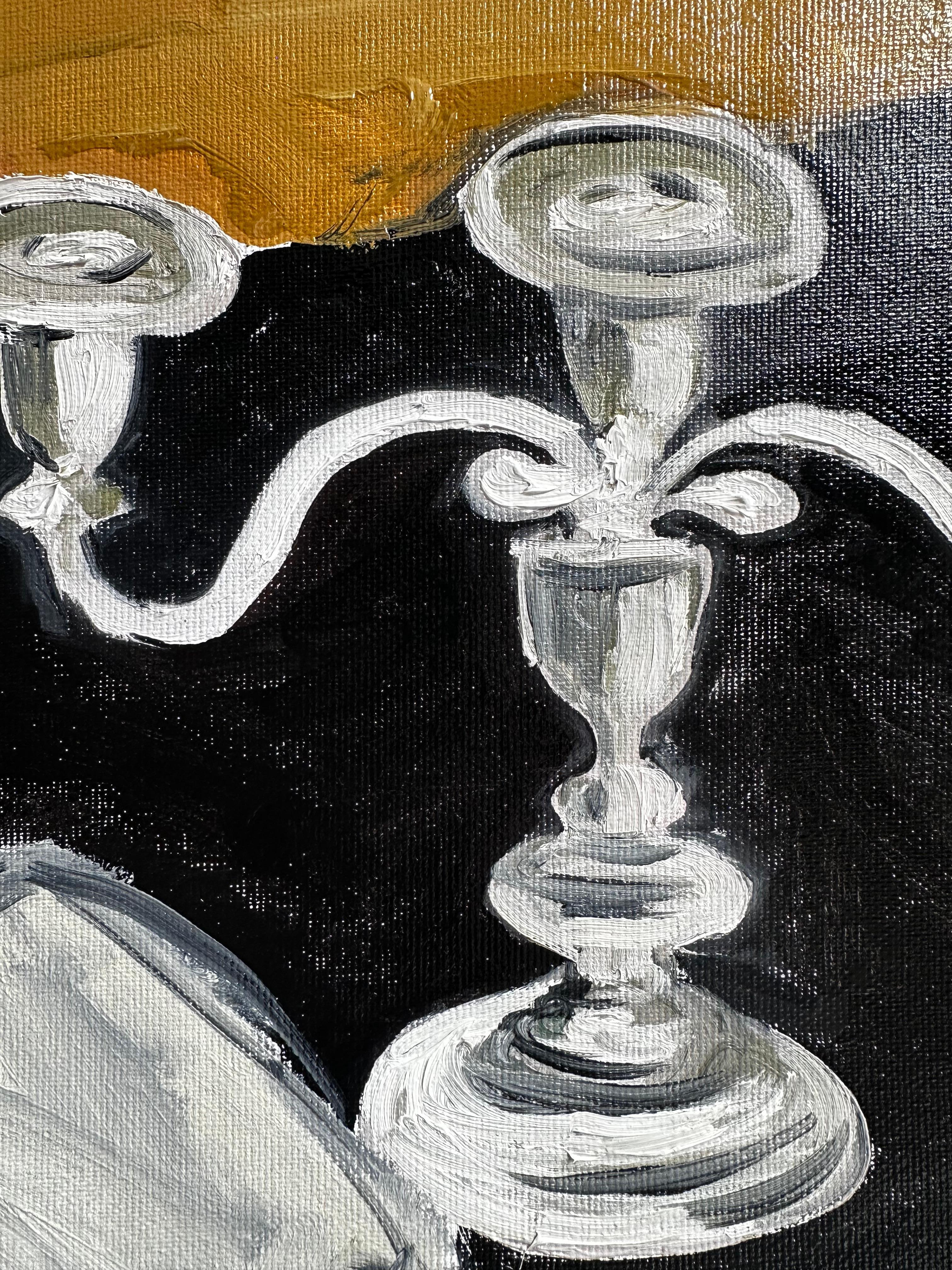 Rosa Vorfreude (Zeitgenössisch), Painting, von Roxana Khonkulova