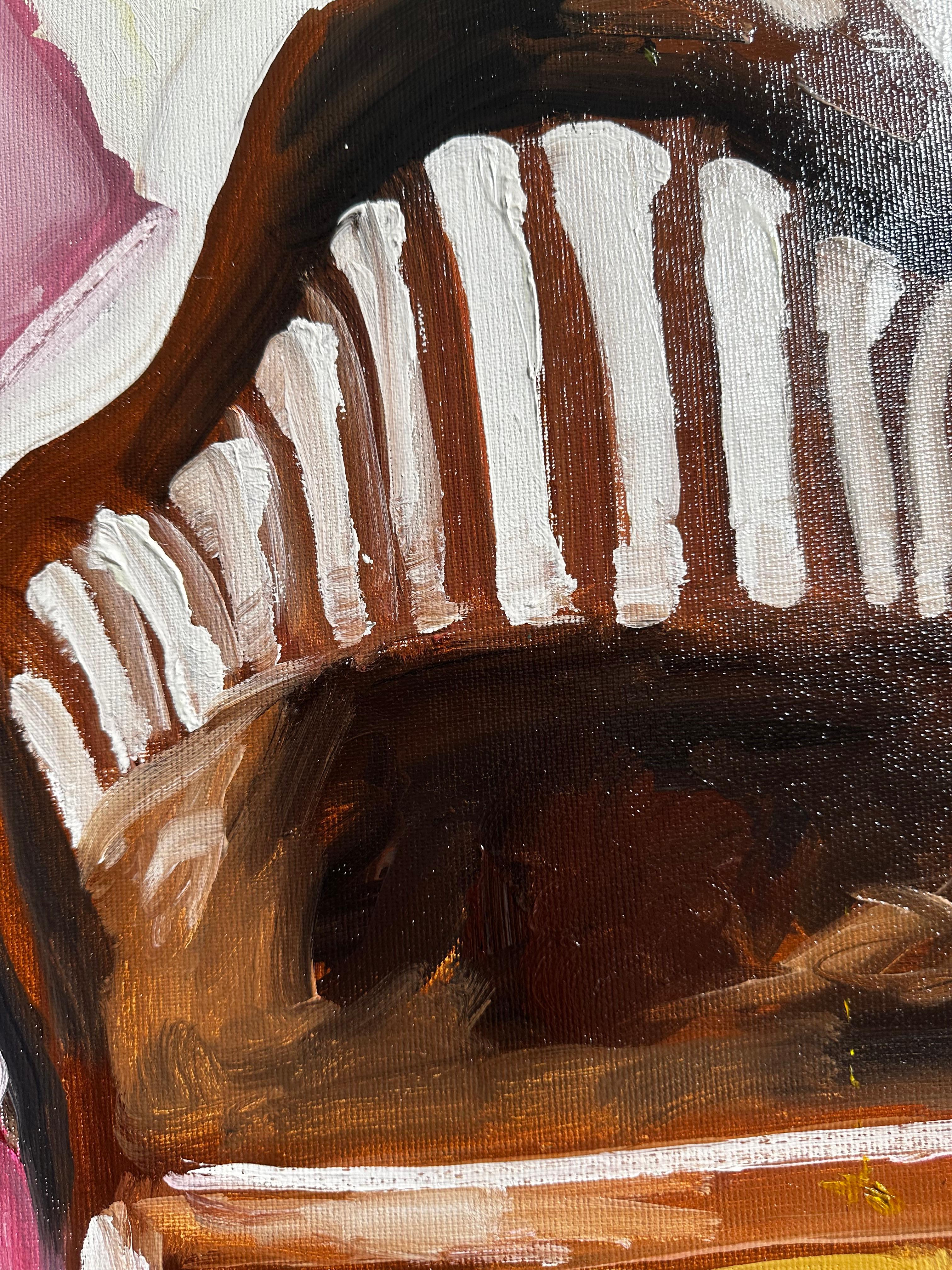 Rosa Vorfreude (Beige), Interior Painting, von Roxana Khonkulova