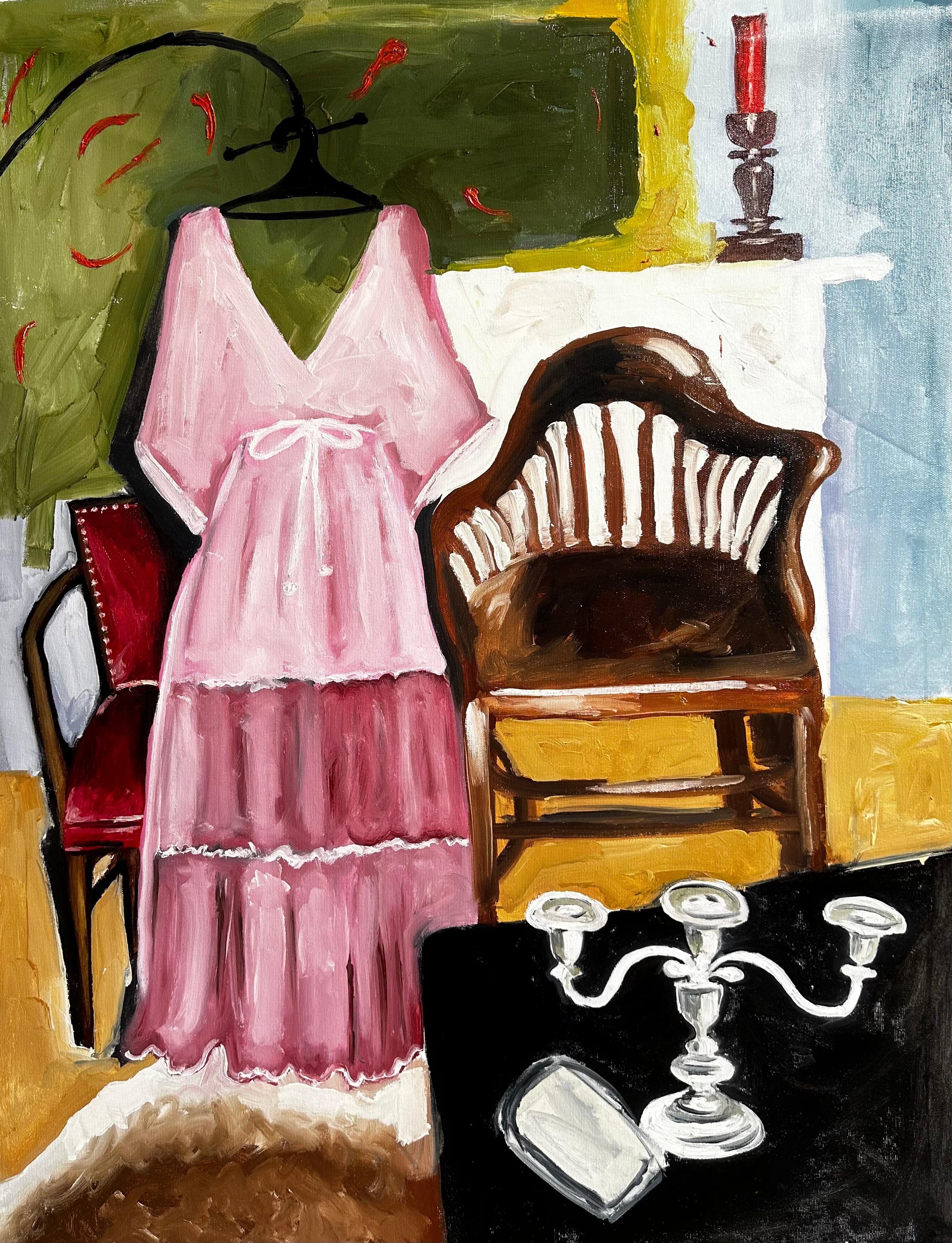 Roxana Khonkulova Interior Painting – Rosa Vorfreude