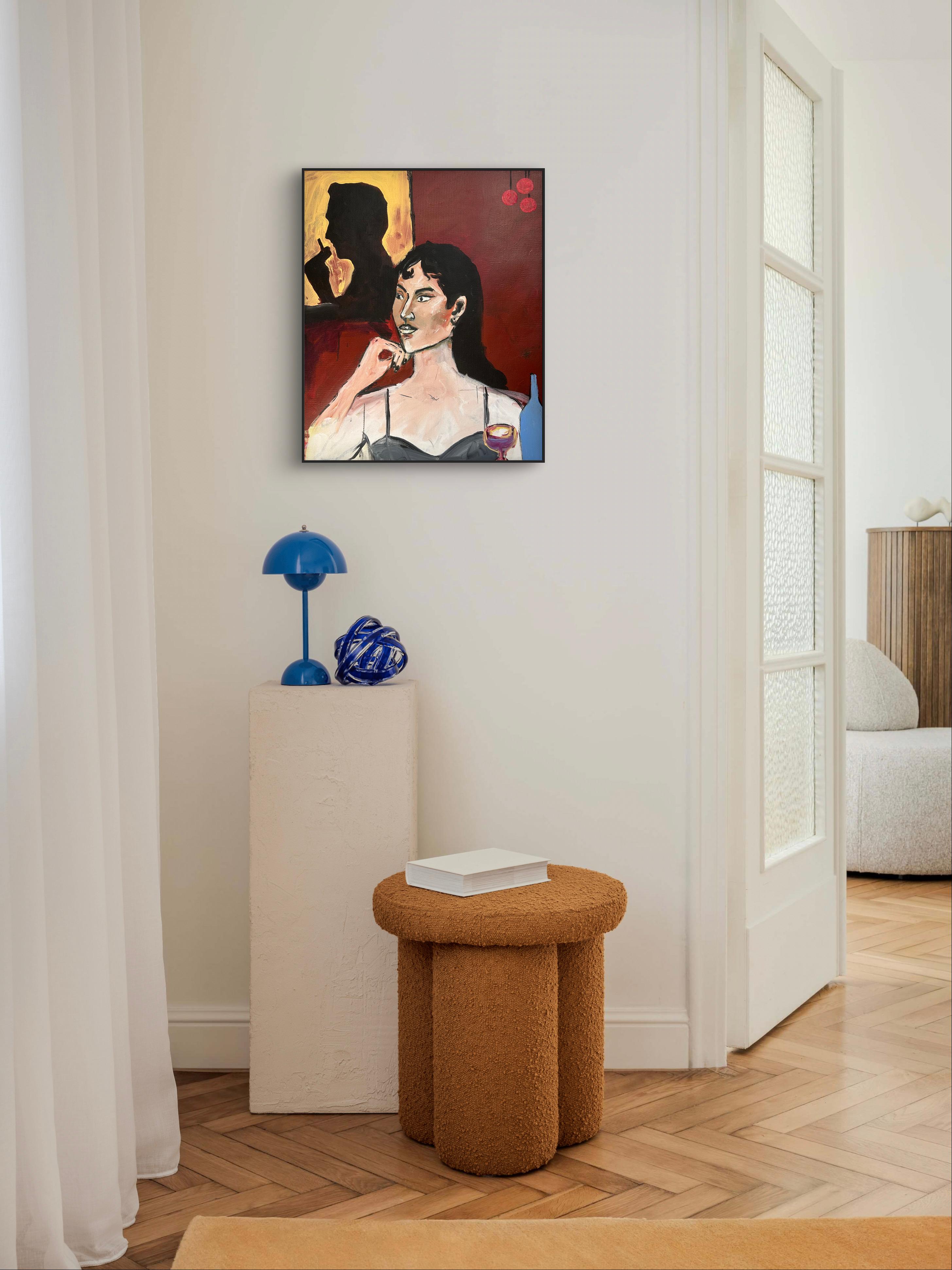 Private Party - Contemporary Painting by Roxana Khonkulova