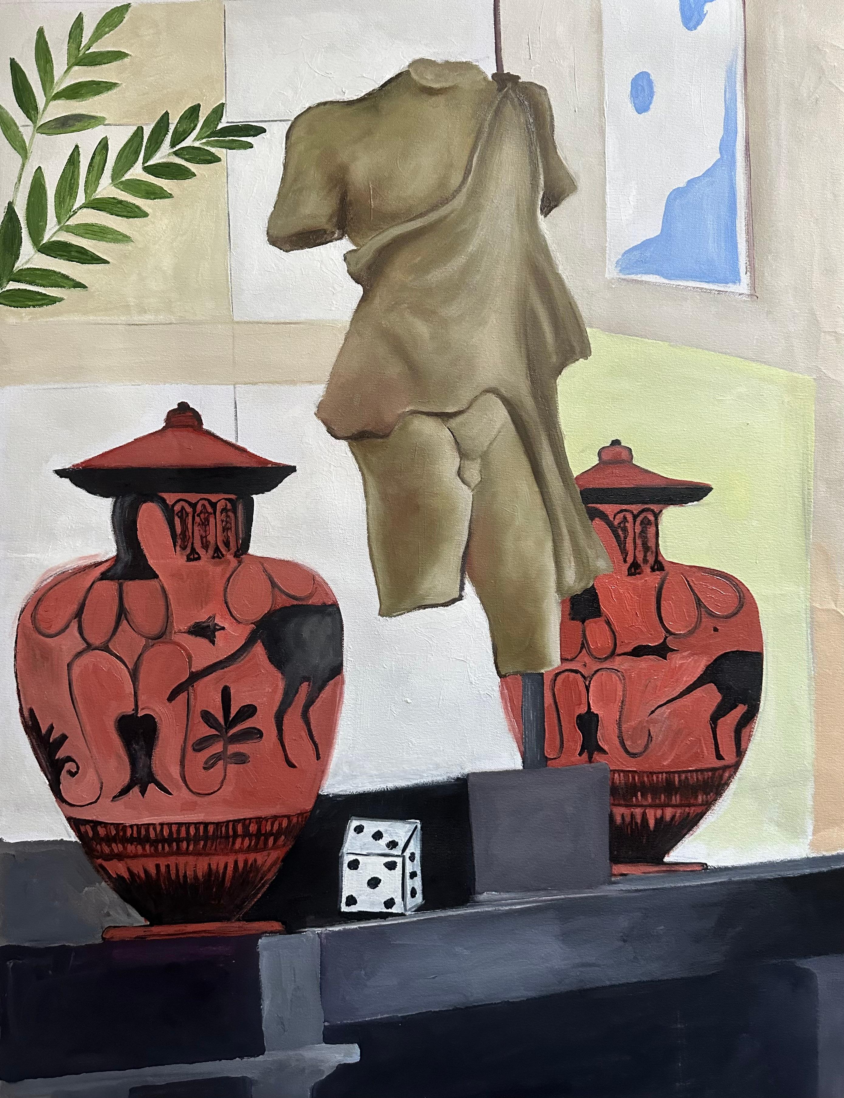Figurative Painting de Roxana Khonkulova - Mañana romana. Pintura original