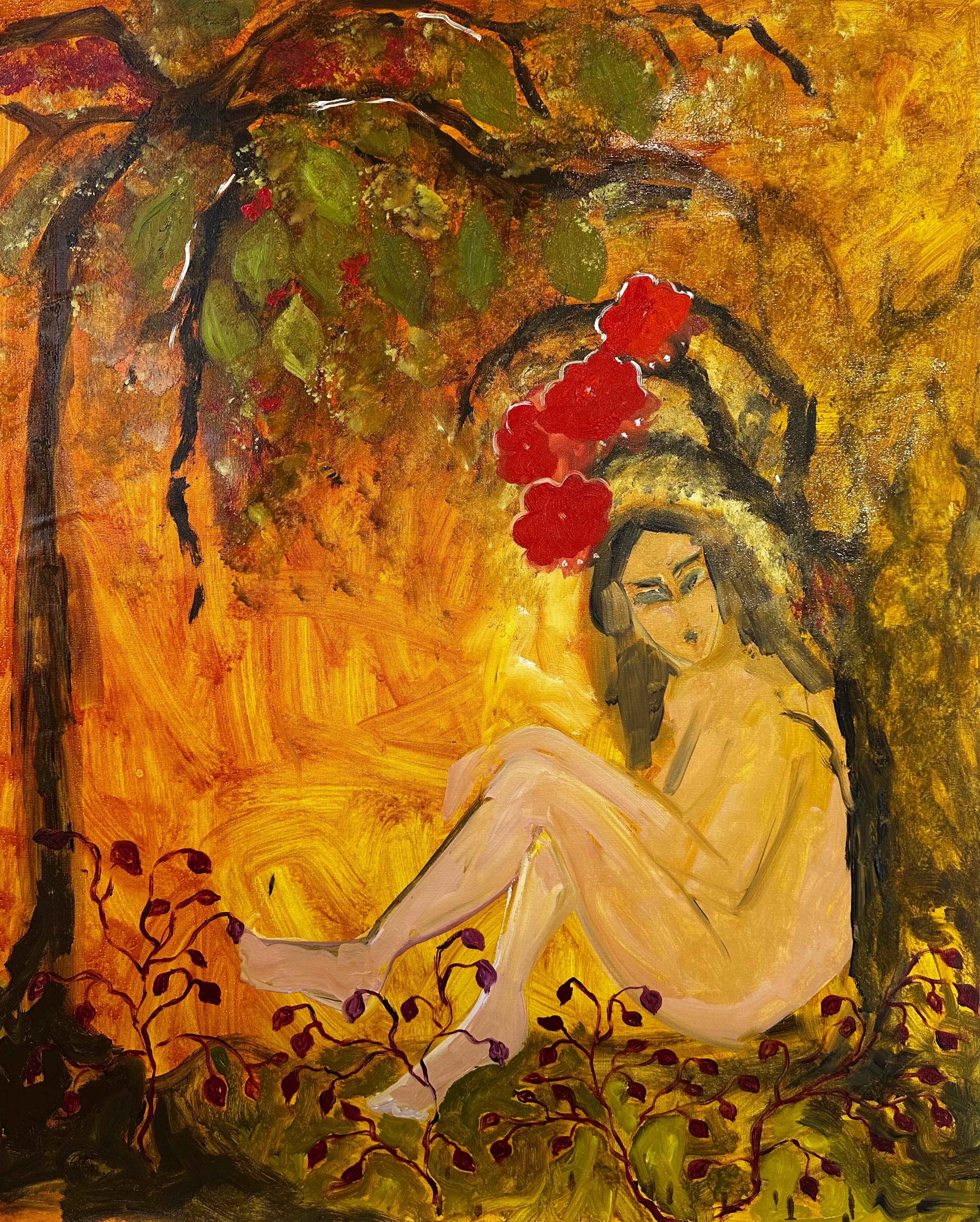 Roxana Khonkulova Figurative Painting - Secret place3