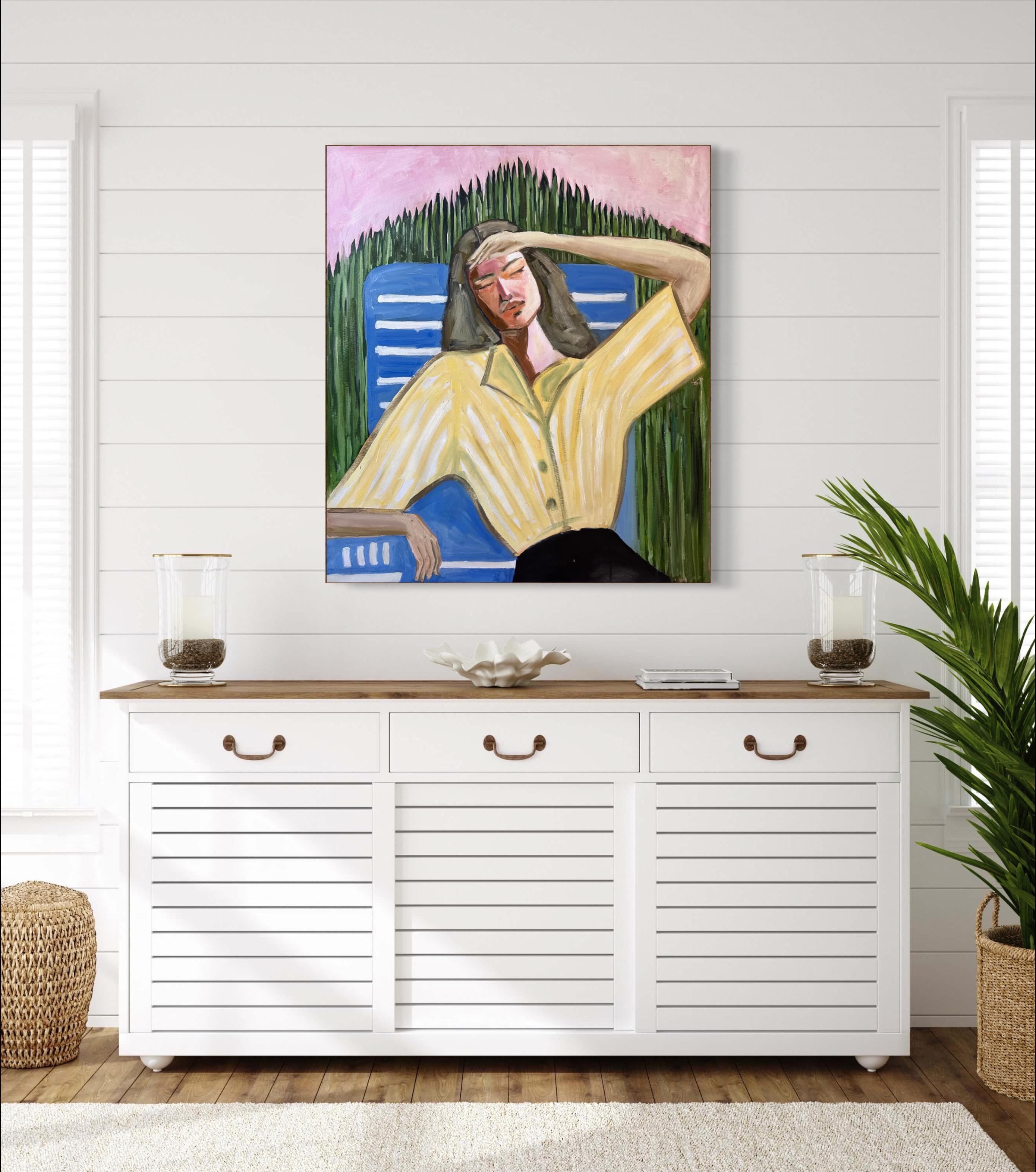 Shine for Me.Olio su tela - Interior Painting Beige di Roxana Khonkulova