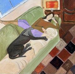 Siesta with a Friend, peinture à l'huile