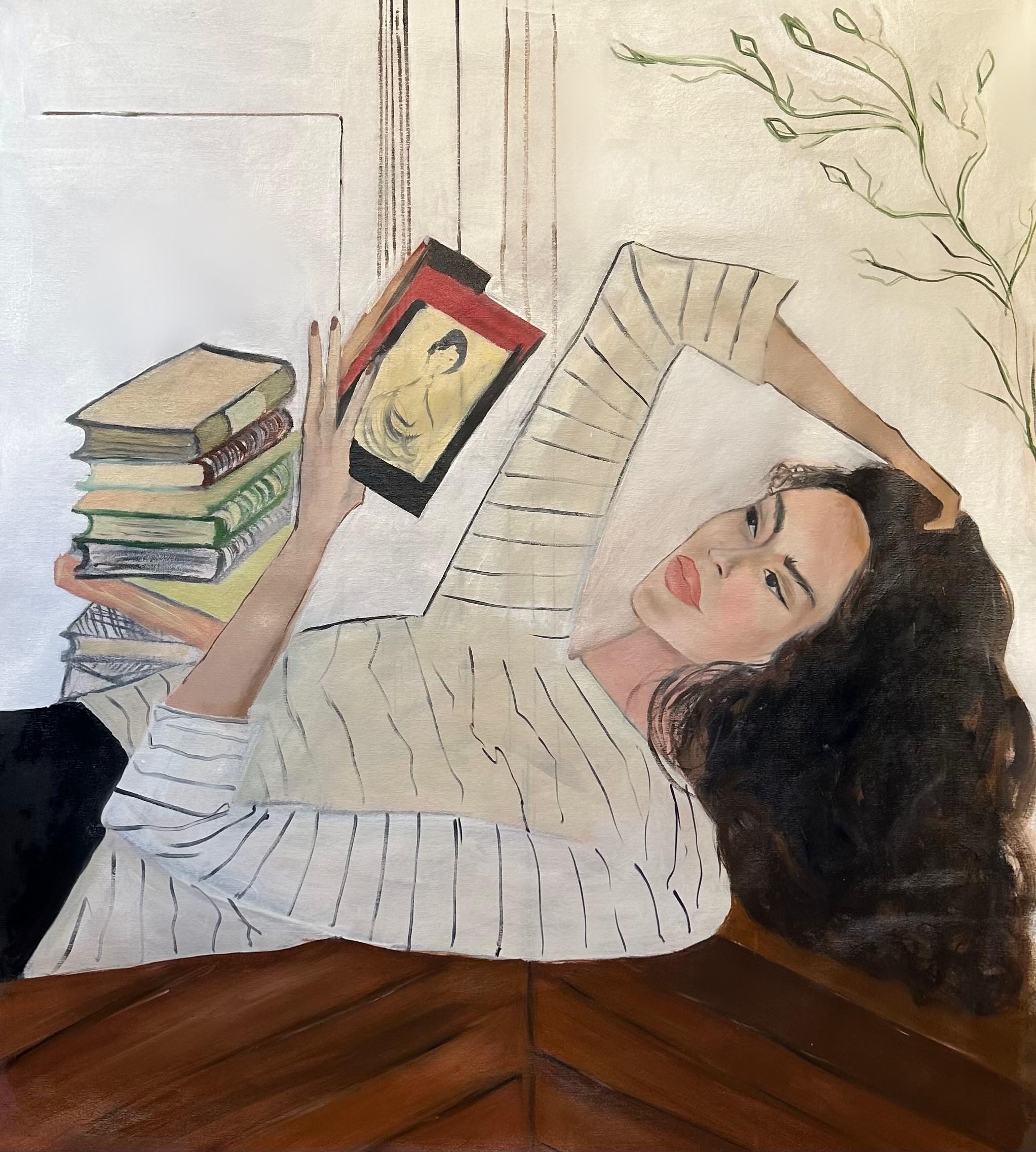 Roxana Khonkulova Interior Painting - Silent exchange